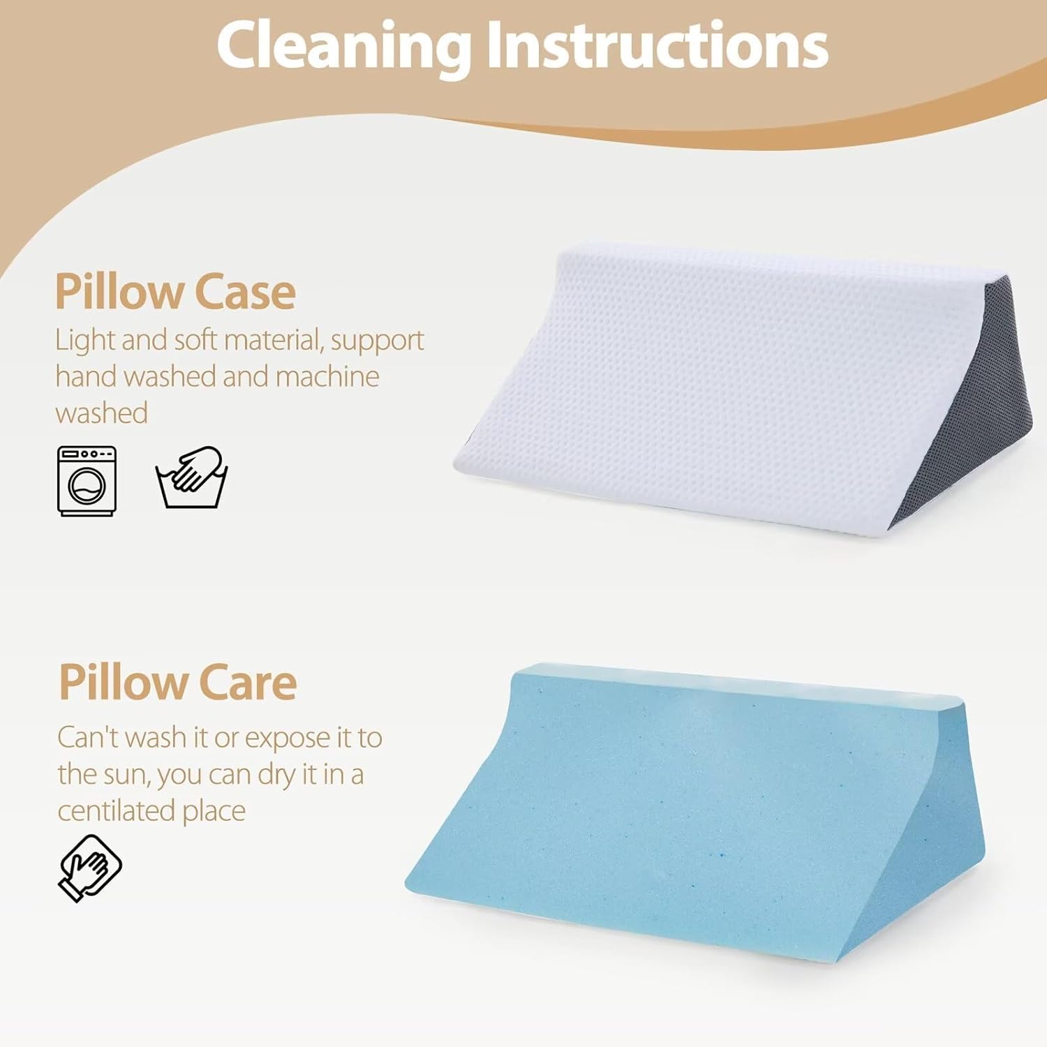 Touchutopia Wedge Pillow for Side Sleepers