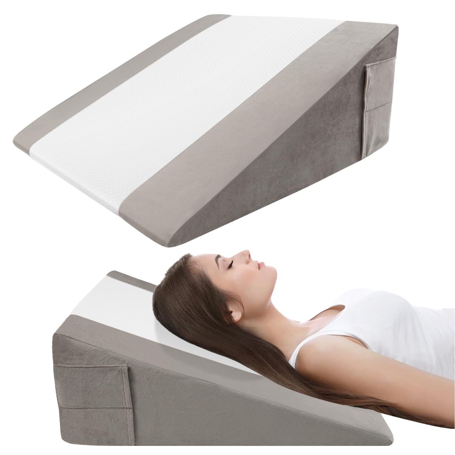 Premium Foam Wedge Pillow for Sleep and Back Support