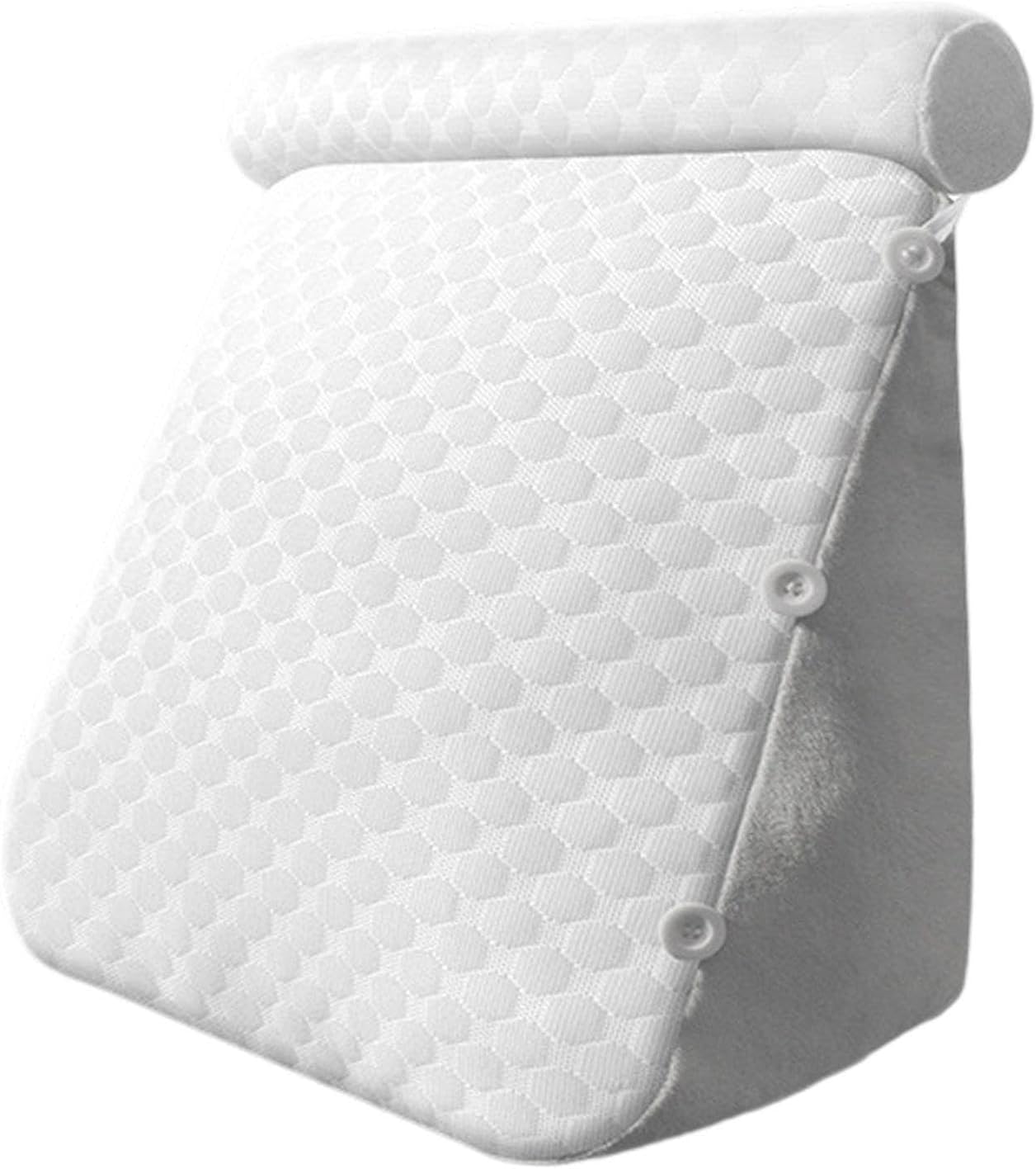 SiaBiced Wedge Pillow for Headboard Back Support Adjustable Headrest Grey