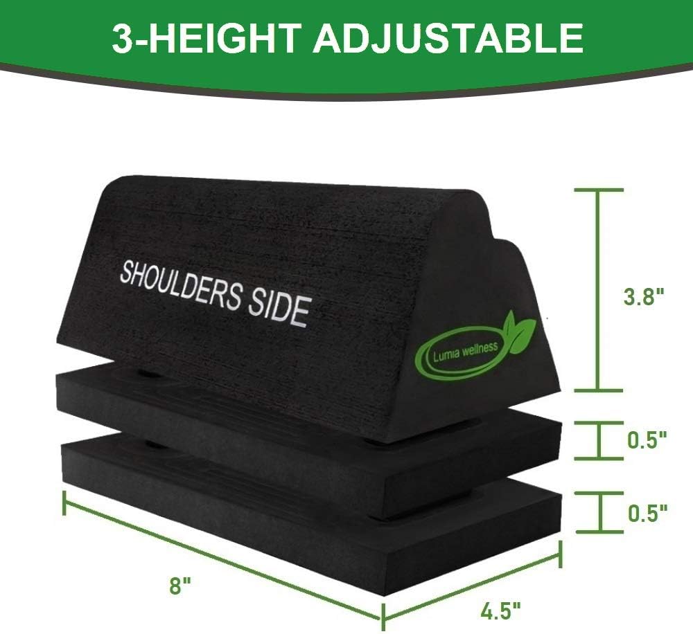 Lumia Wellness Cervical Traction Block - Firm Adjustable FSAHSA Eligible