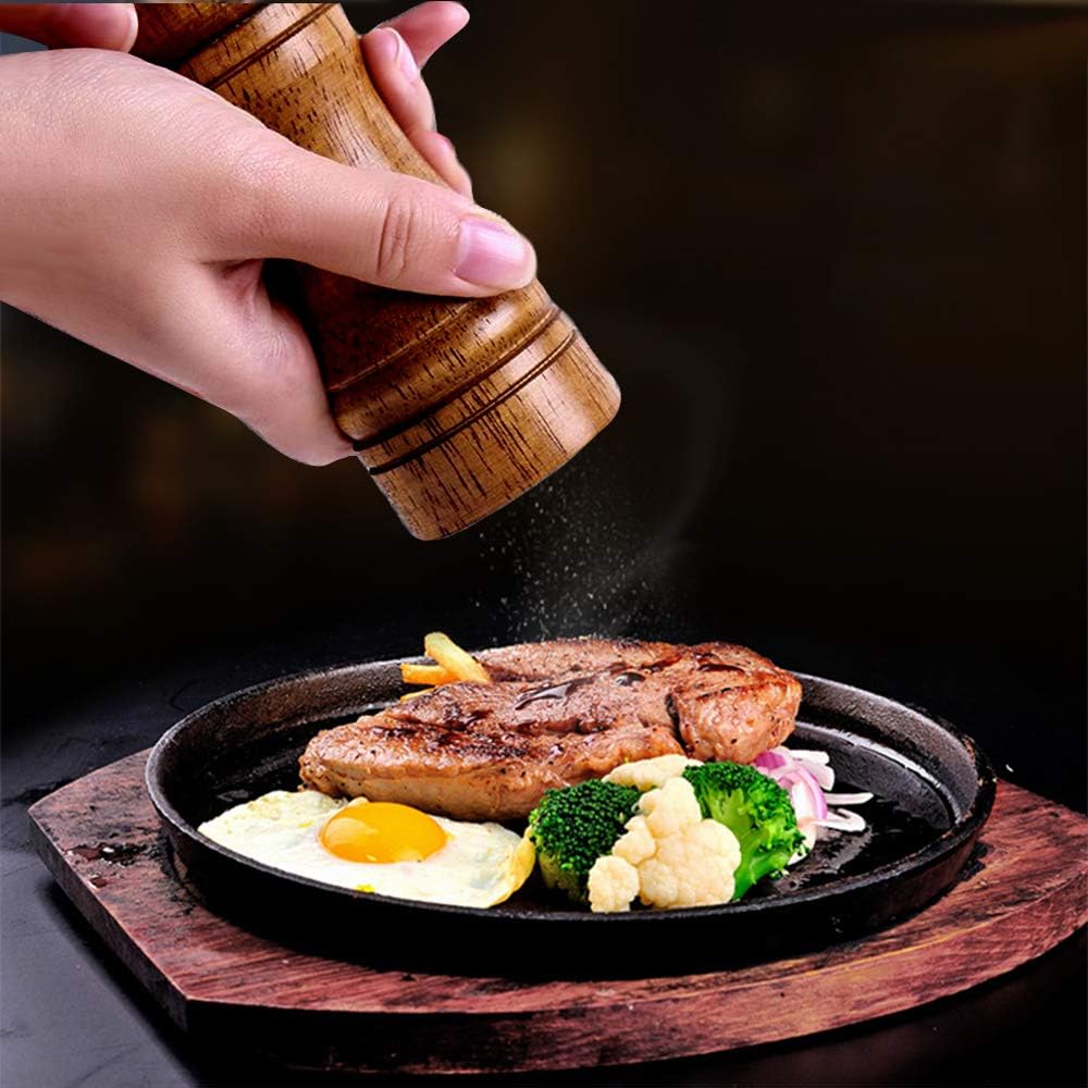 Ouktor Wooden Salt and Pepper Mill Set