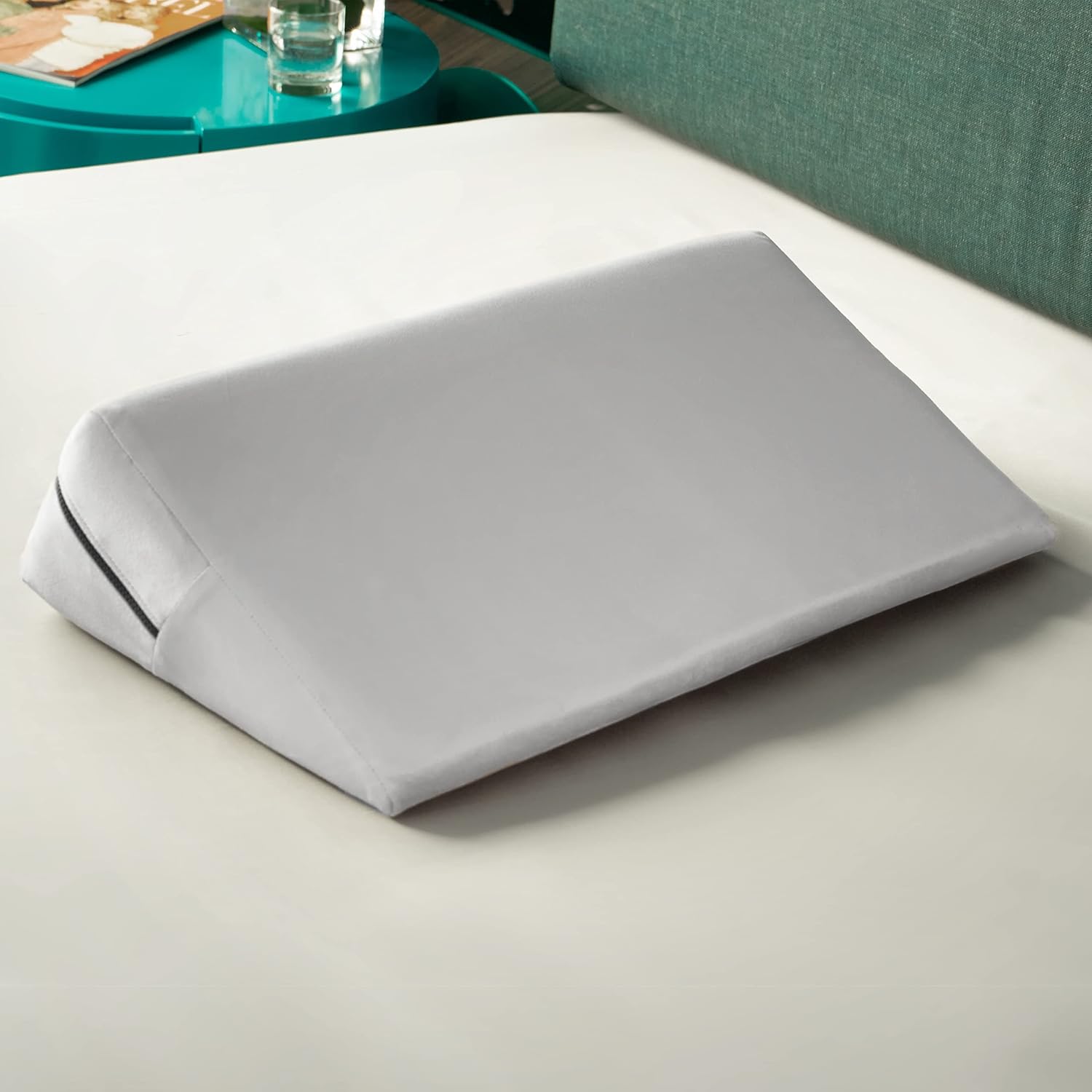 Avana Micro-Velvet Slant Bed Wedge - 7 High Firm Support