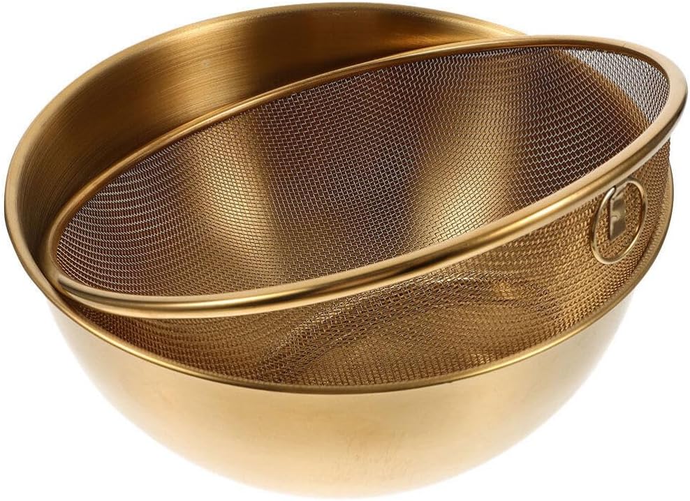 304 Stainless Steel Colander with Mixing Bowls Set