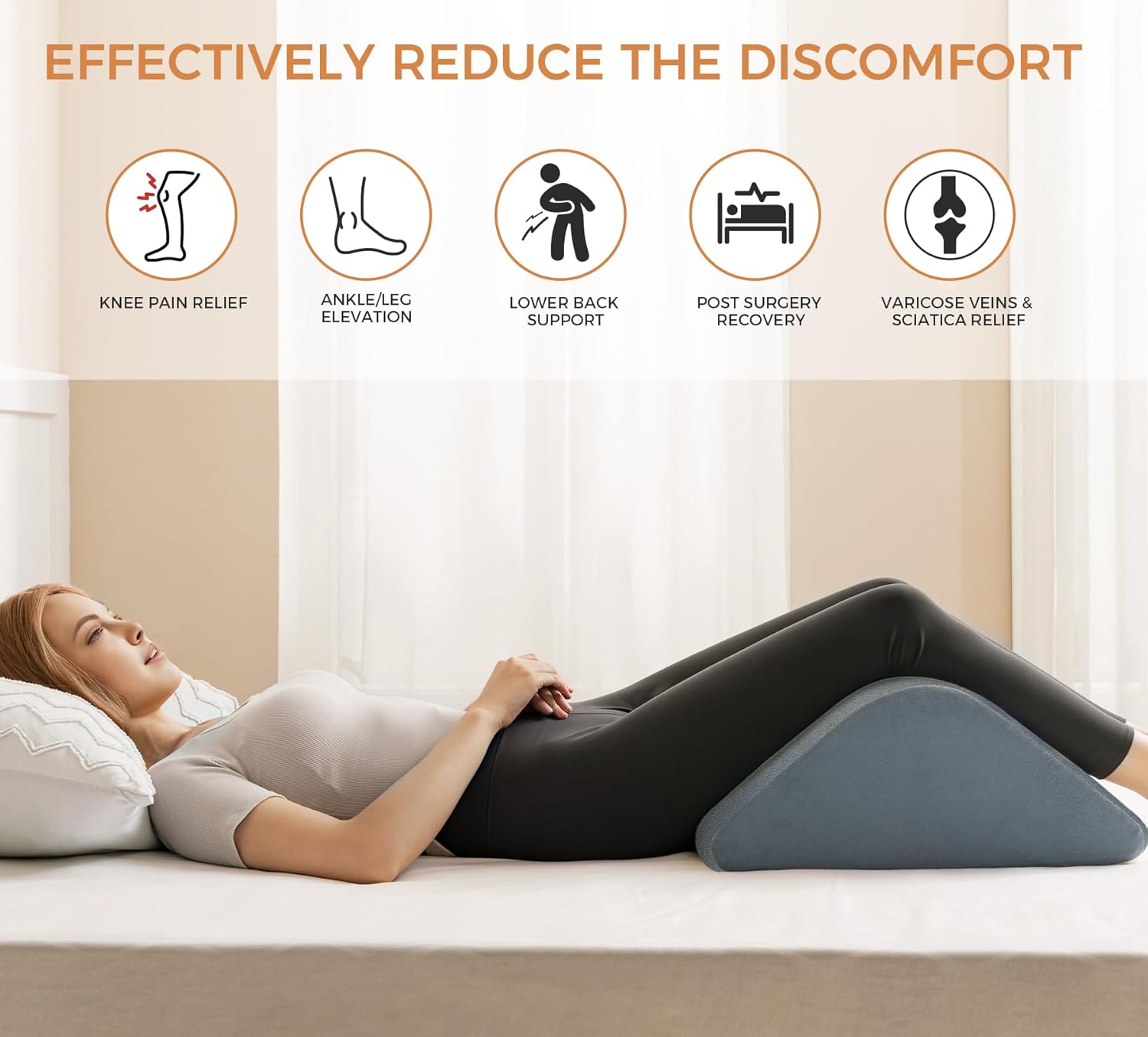 Ganondorf Knee Wedge Pillow 8 for Post-Surgery Recovery
