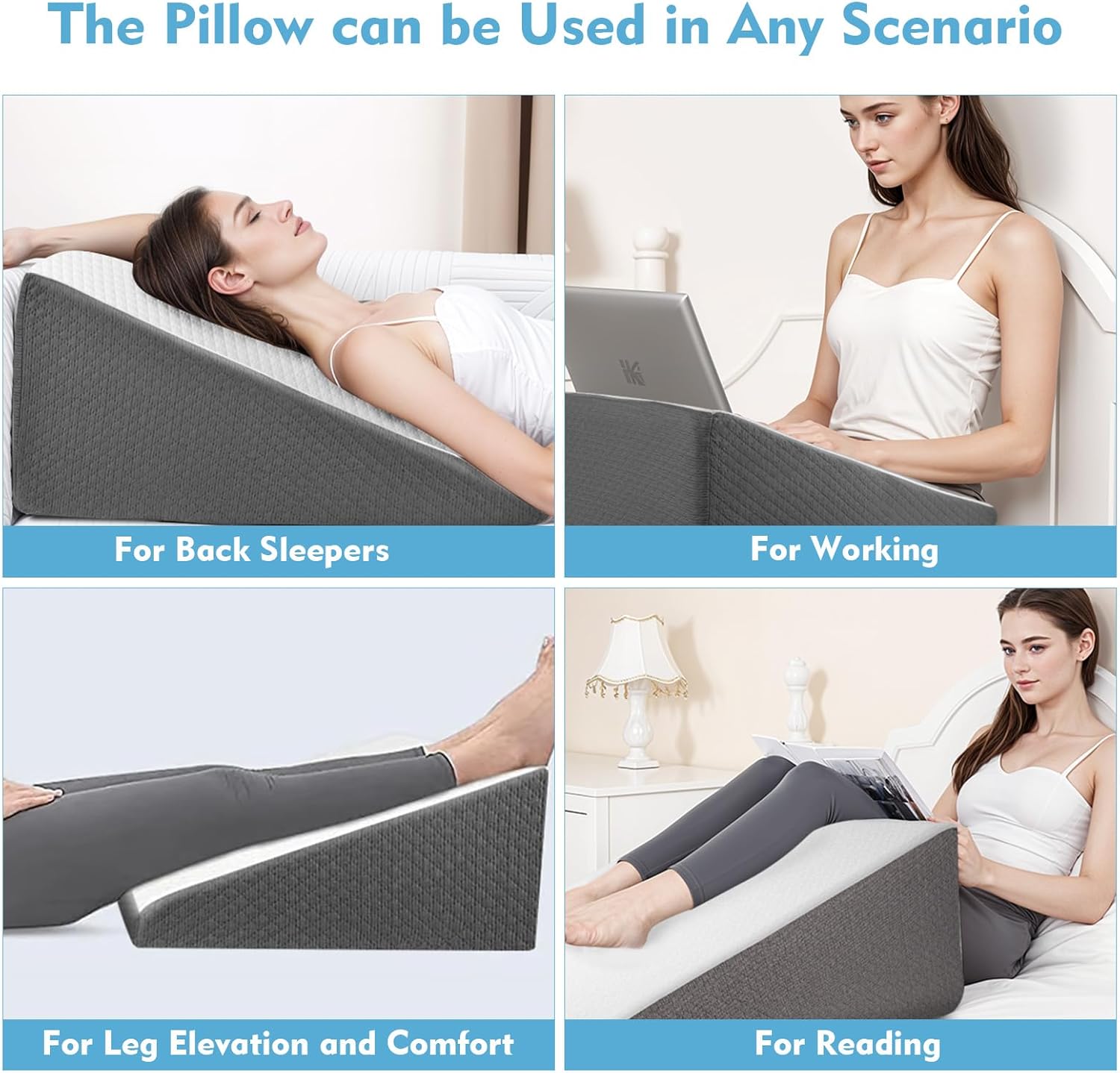 OAISZ Wedge Pillow for Sleep Apnea and Acid Reflux