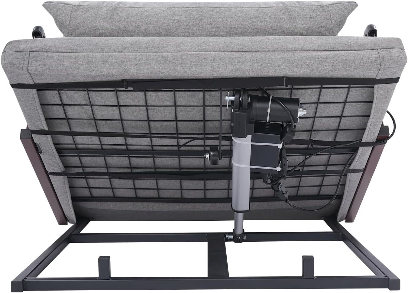 Electric Adjustable Bed Backrest with Remote Control and Guardrails 1