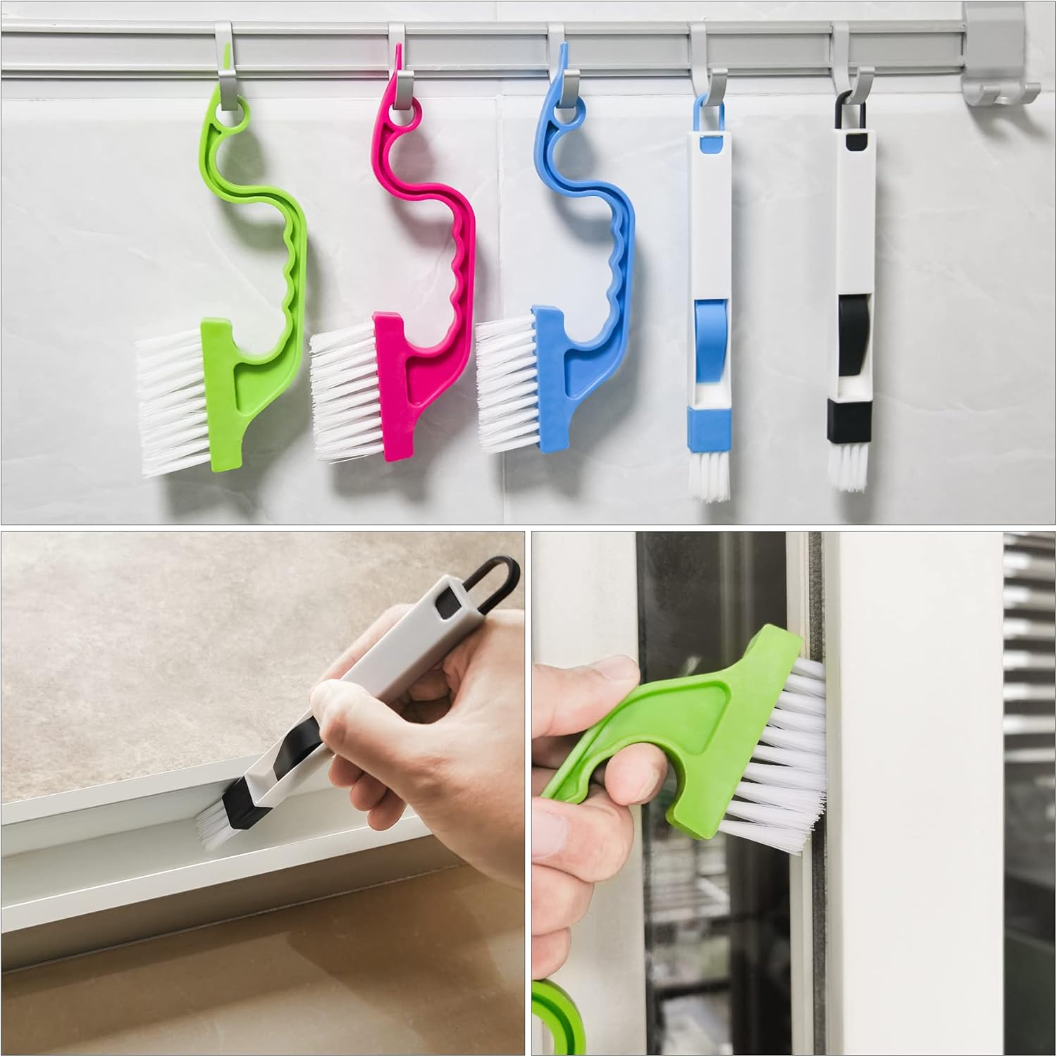 Aivwis Crevice Cleaning Brush for Windows Tracks and Gaps