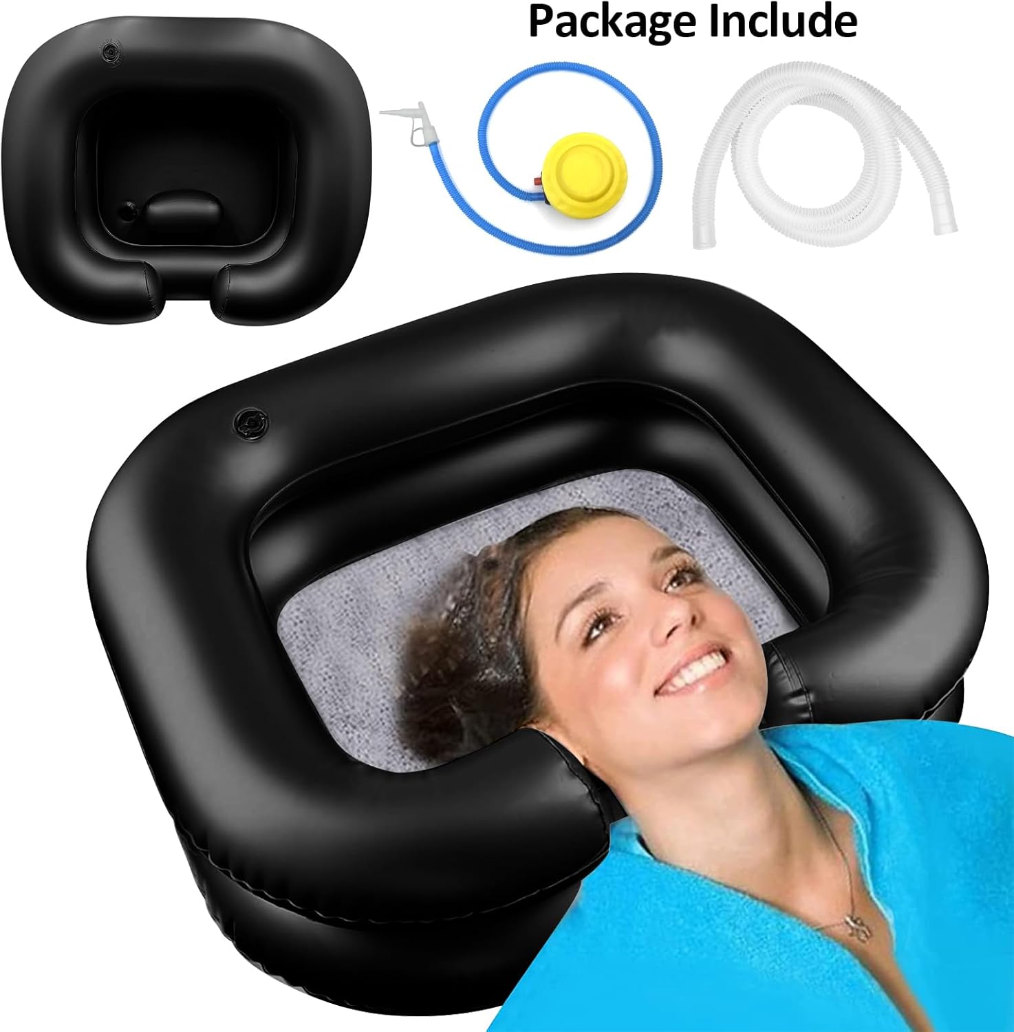 BIRDDIE Inflatable Shampoo Basin for Elderly and Disabled 1
