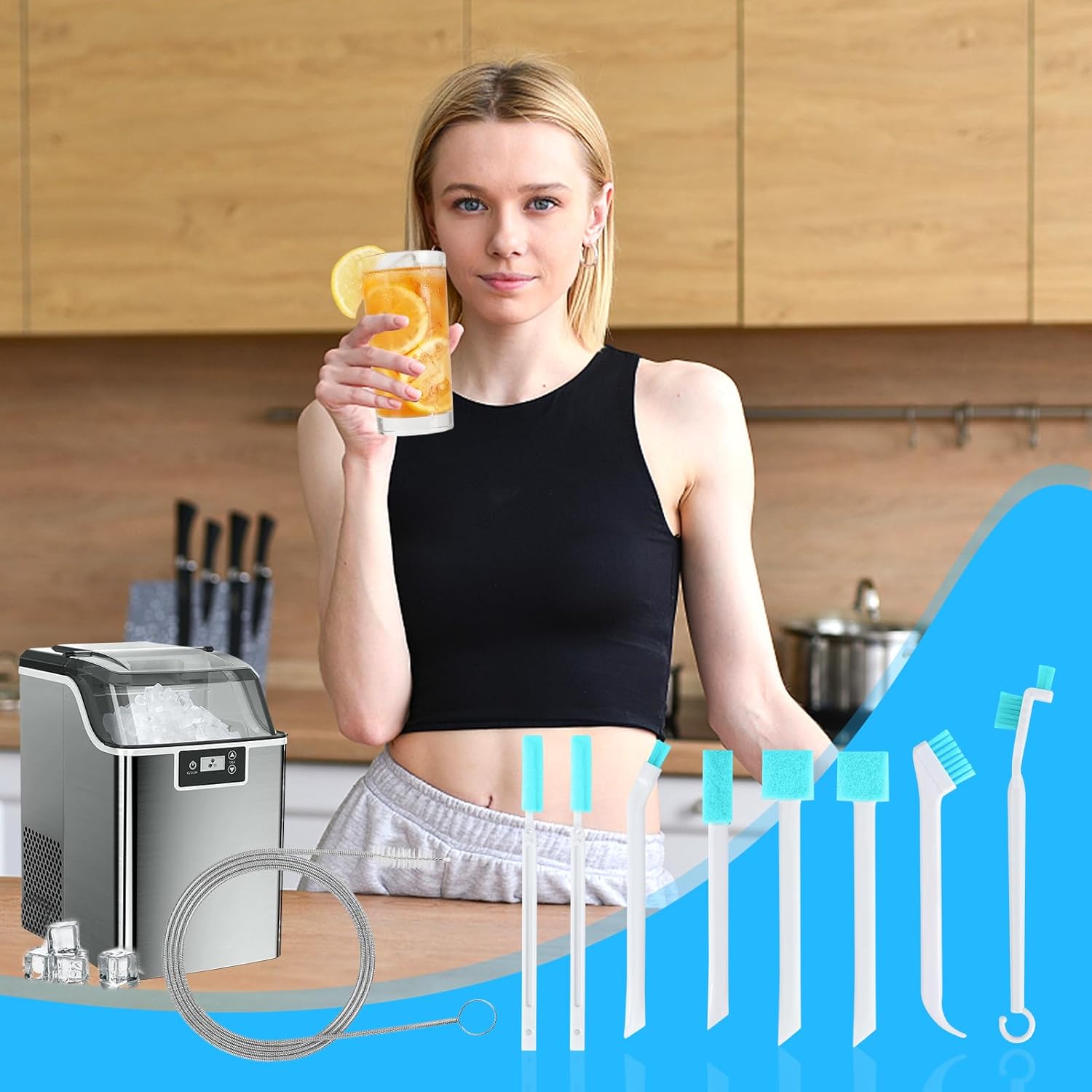 XANGNIER Ice Machine Cleaner Brush Kit 10 Pcs 1