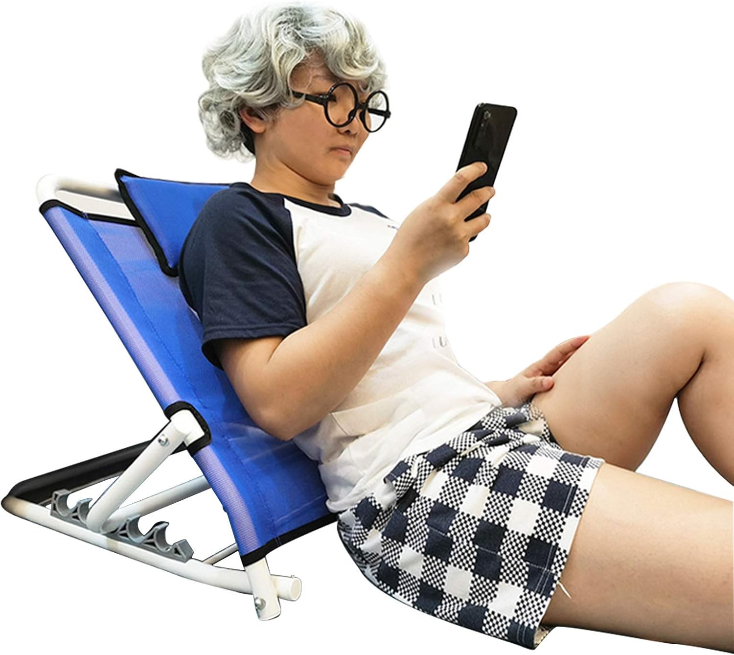 Adjustable 5 Angle Folding Backrest Chair for Elderly Comfort