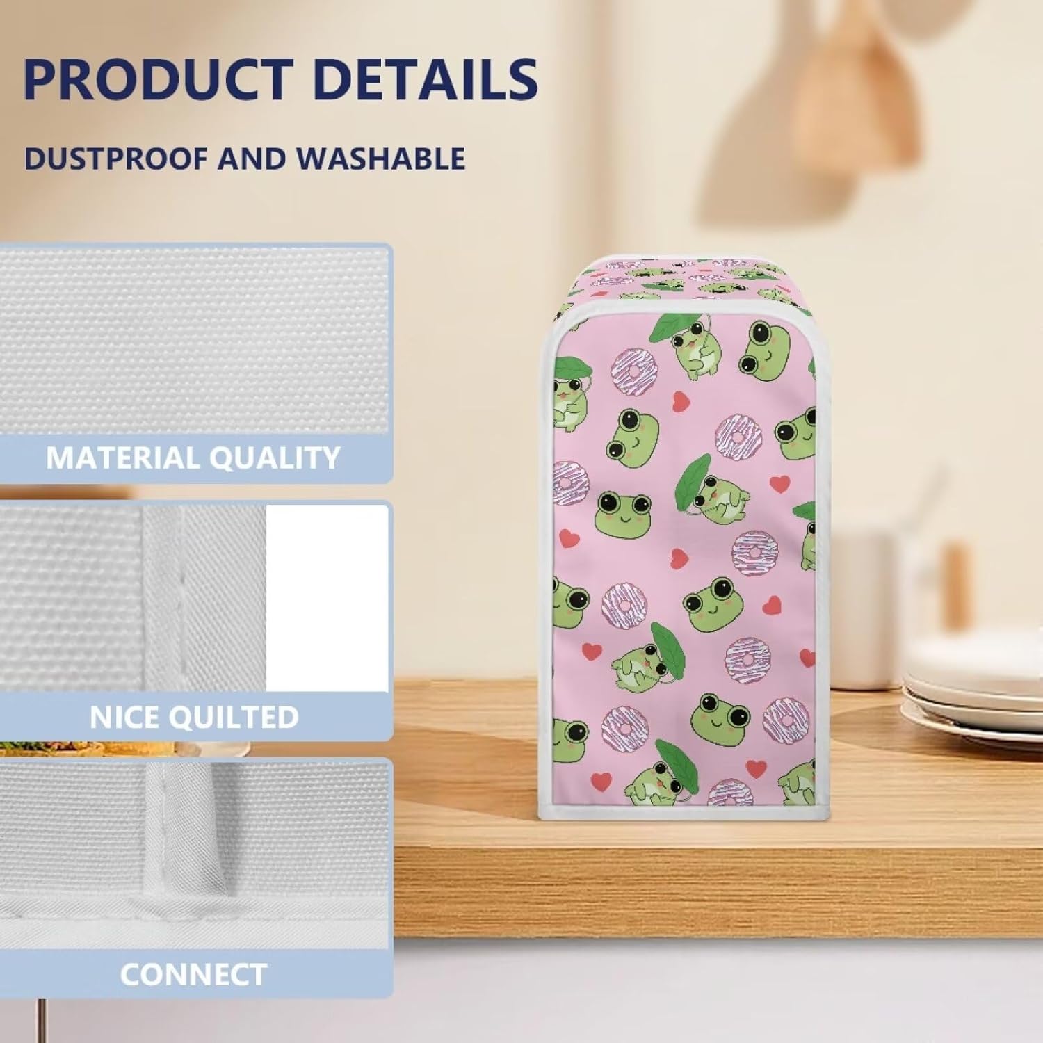 Frog and Heart Electric Can Opener Dust Cover