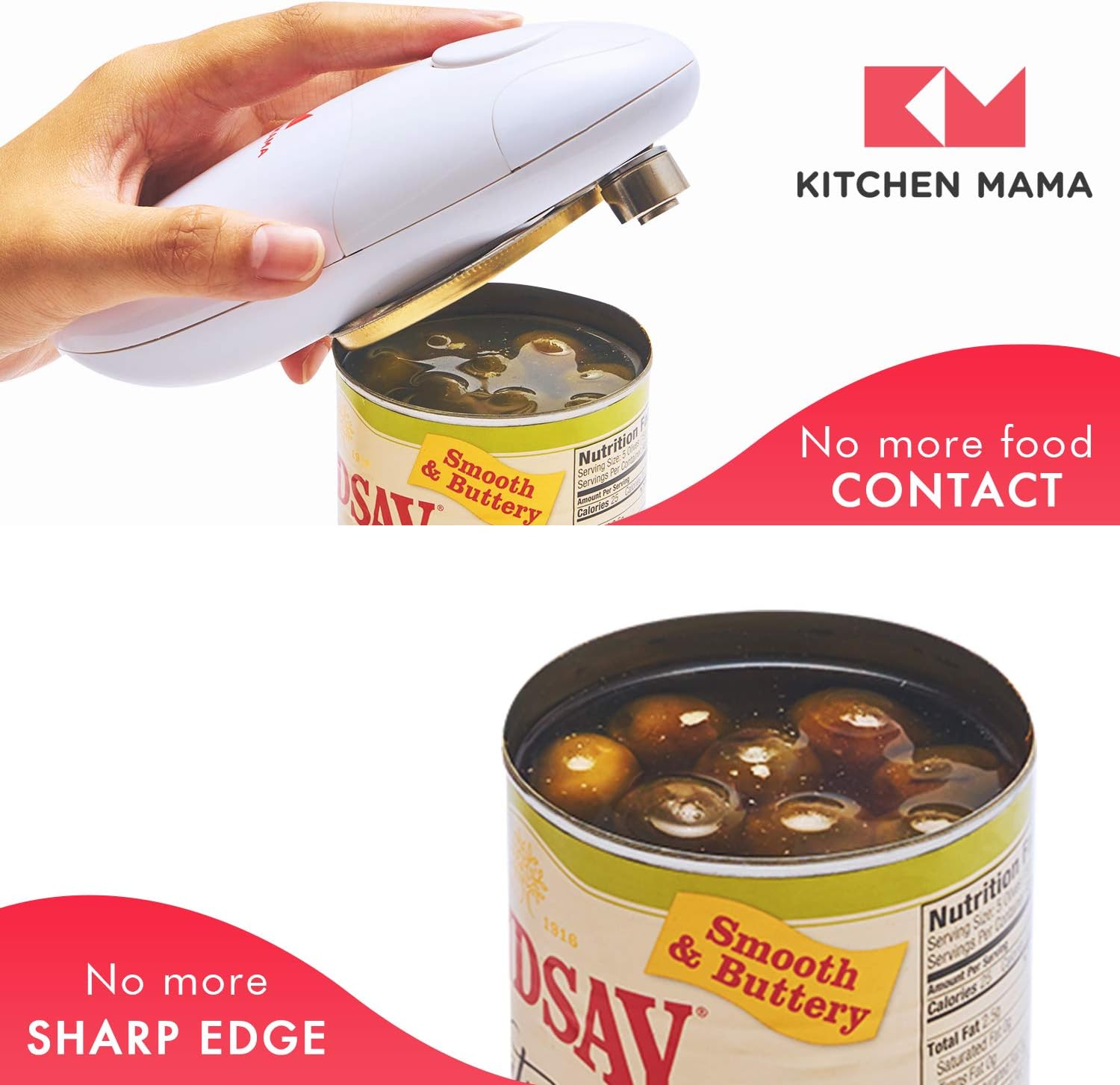 Kitchen Mama Auto Electric Can Opener - Red 1