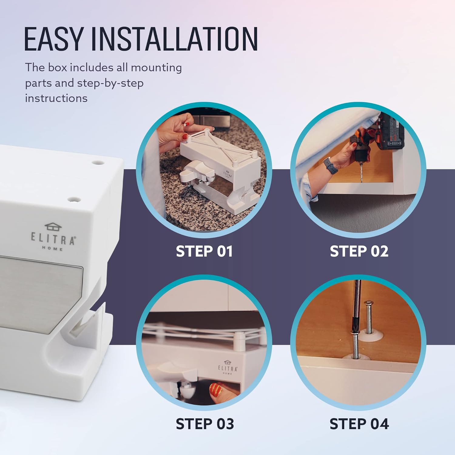 ELITRA HOME 3 in 1 Electric Can Opener Set