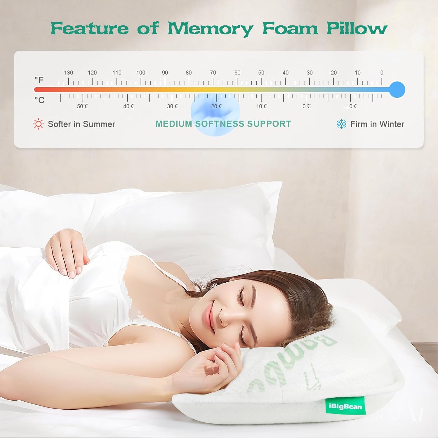 ibigbean Portable Ear Pillow for Pain Relief and Comfort Sleeping
