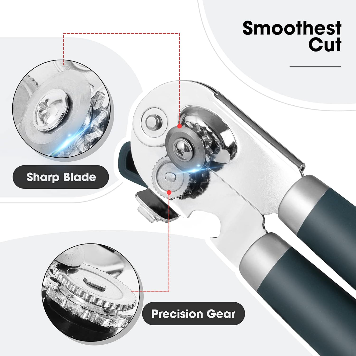 Beneno Manual Can Opener with Magnet and Bottle Opener