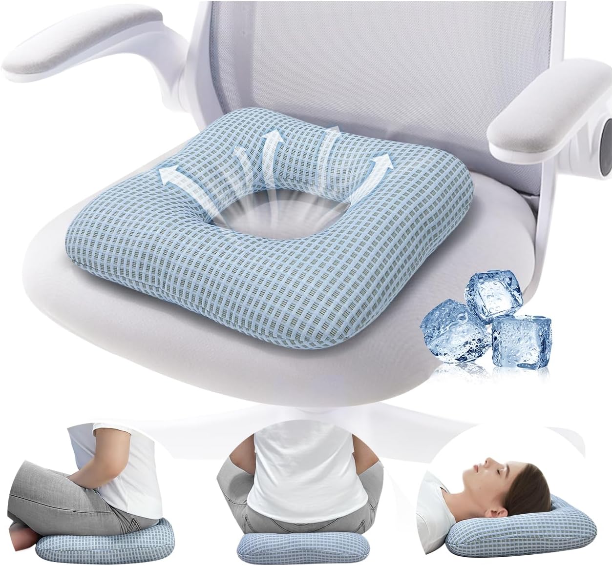AOSSA Donut Pillow for Pressure Relief and Bed Sore Prevention