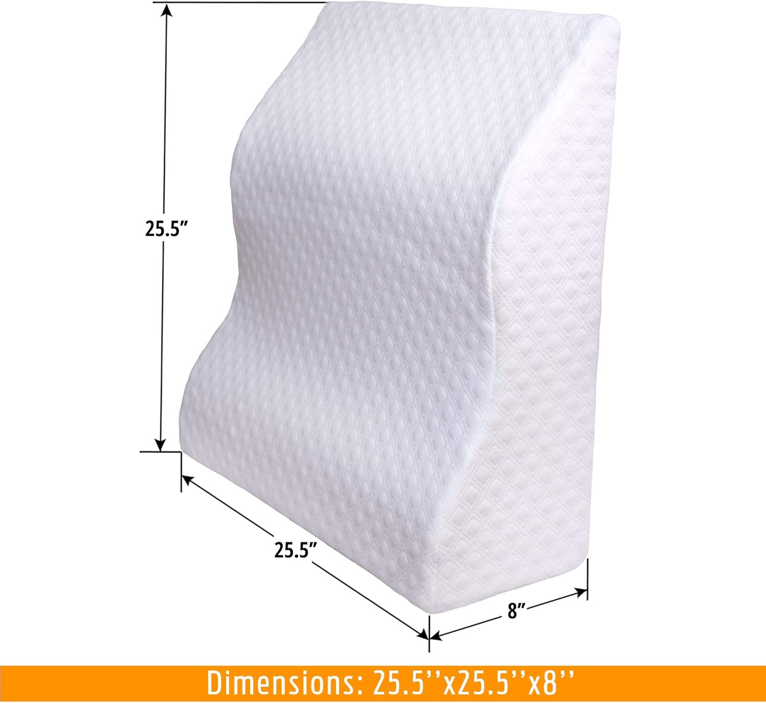 Aeris FSA Eligible Memory Foam Wedge Pillow for Sleep Support