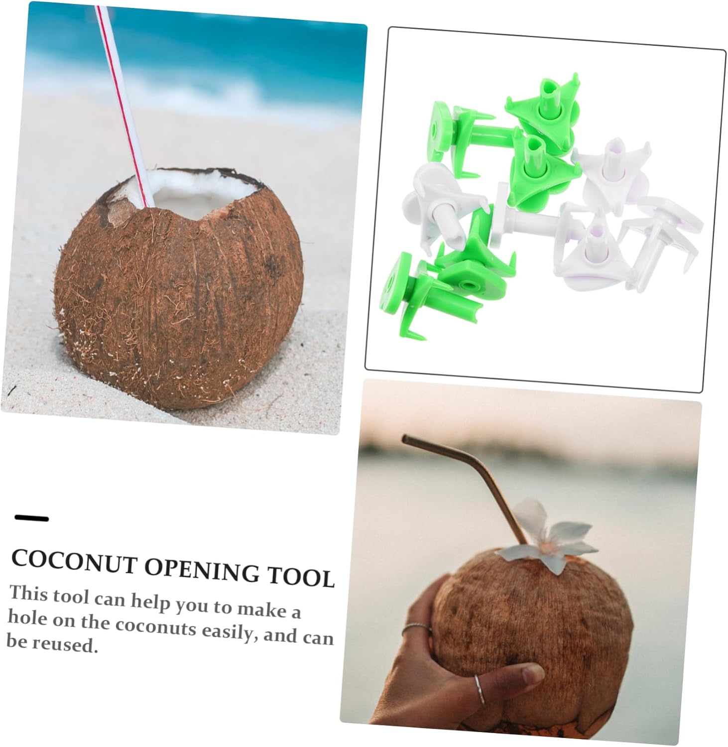 Cabilock 40 Pcs Coconut Tool Set