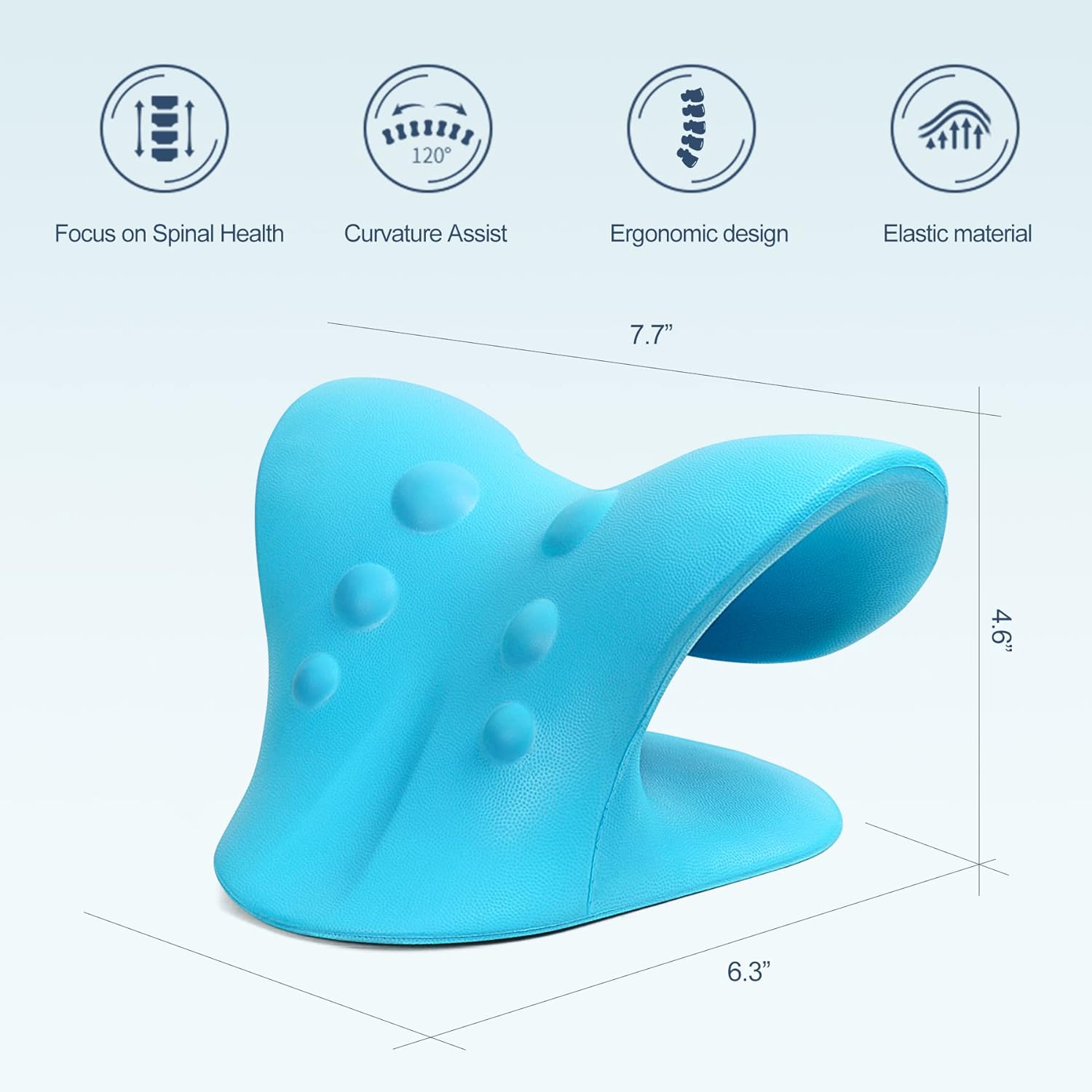 ComfortLife Neck Stretcher for Pain Relief and TMJ Relief Blue 1
