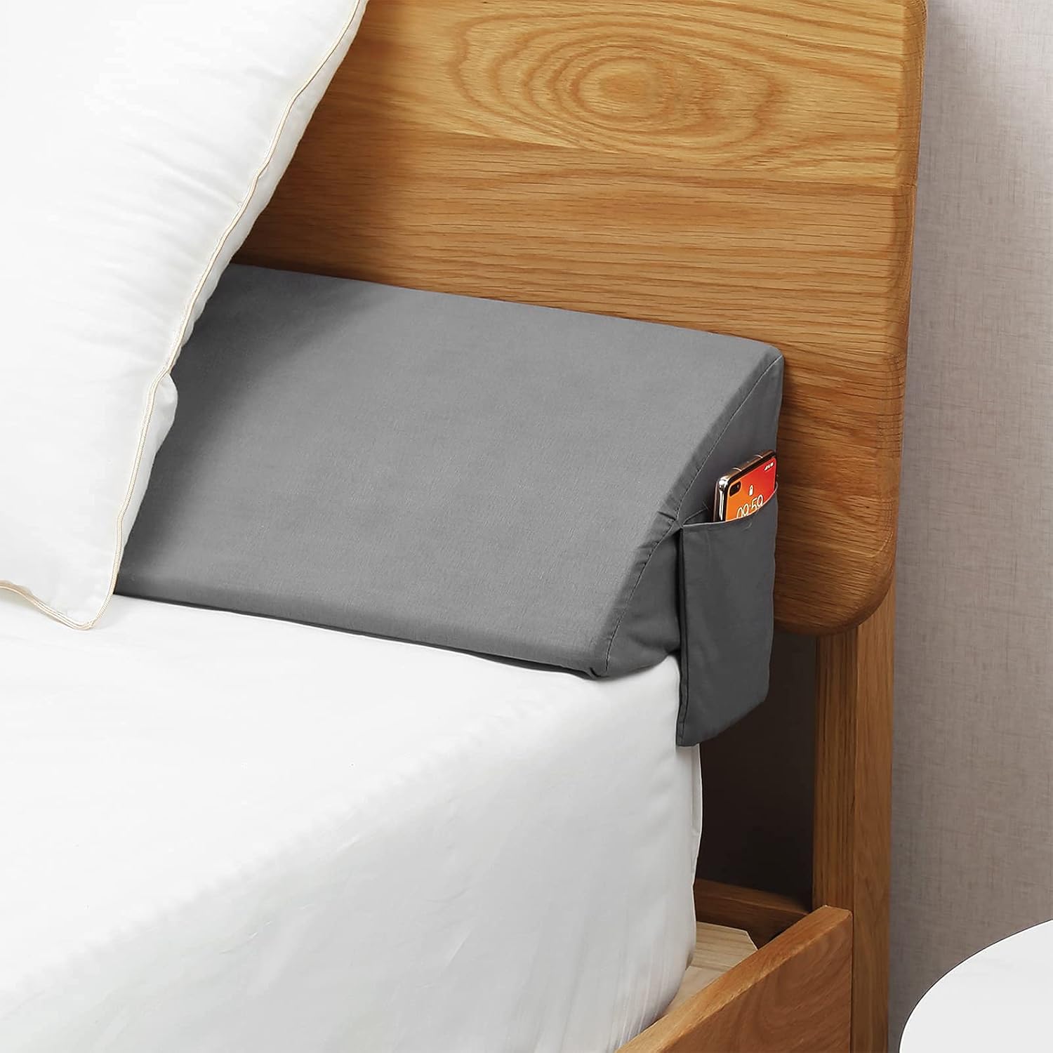 Vekkia Headboard Pillow with Phone Pocket 39 x 10 x 6