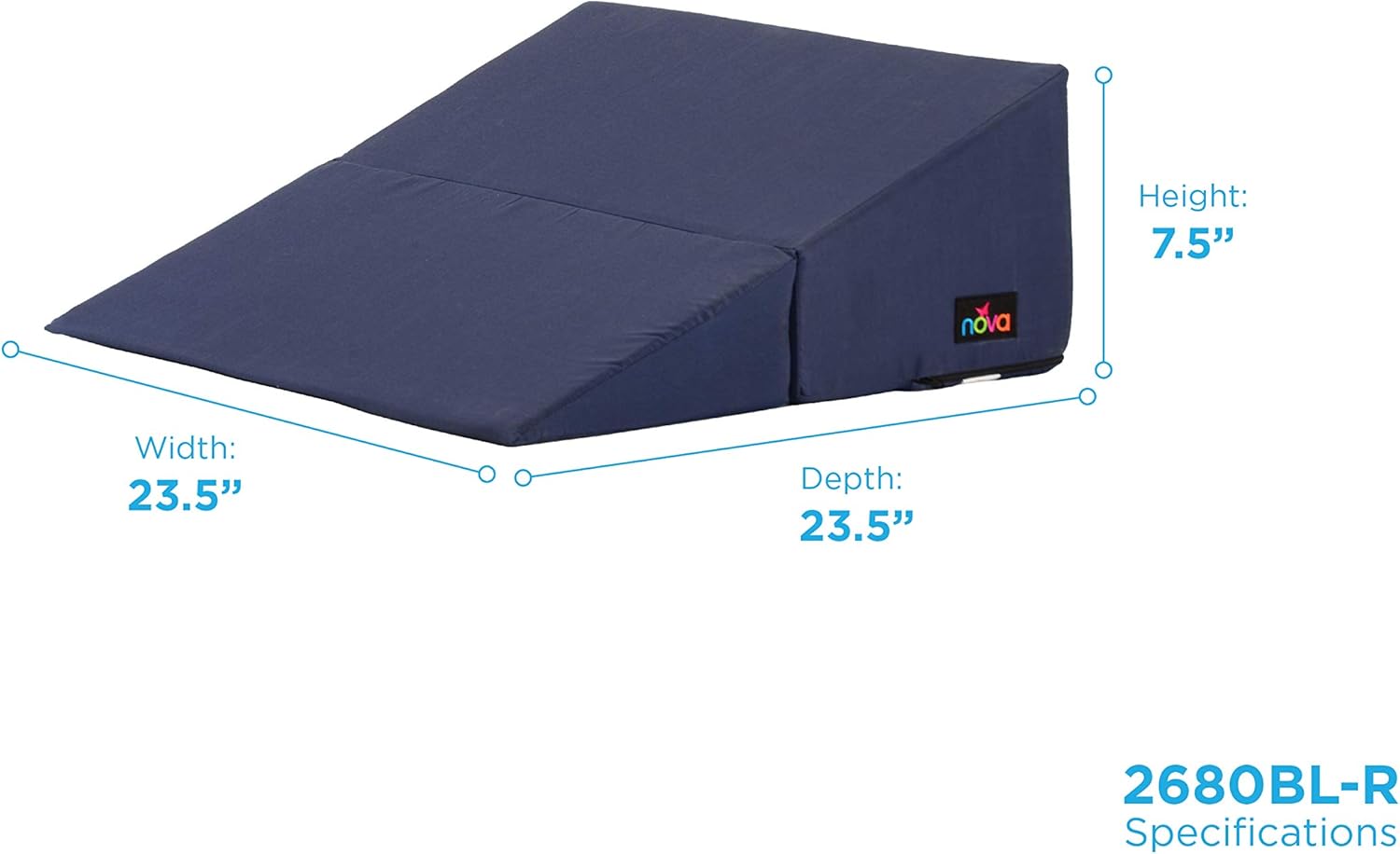 NOVA Medical Folding Bed Wedge - 75 - Blue