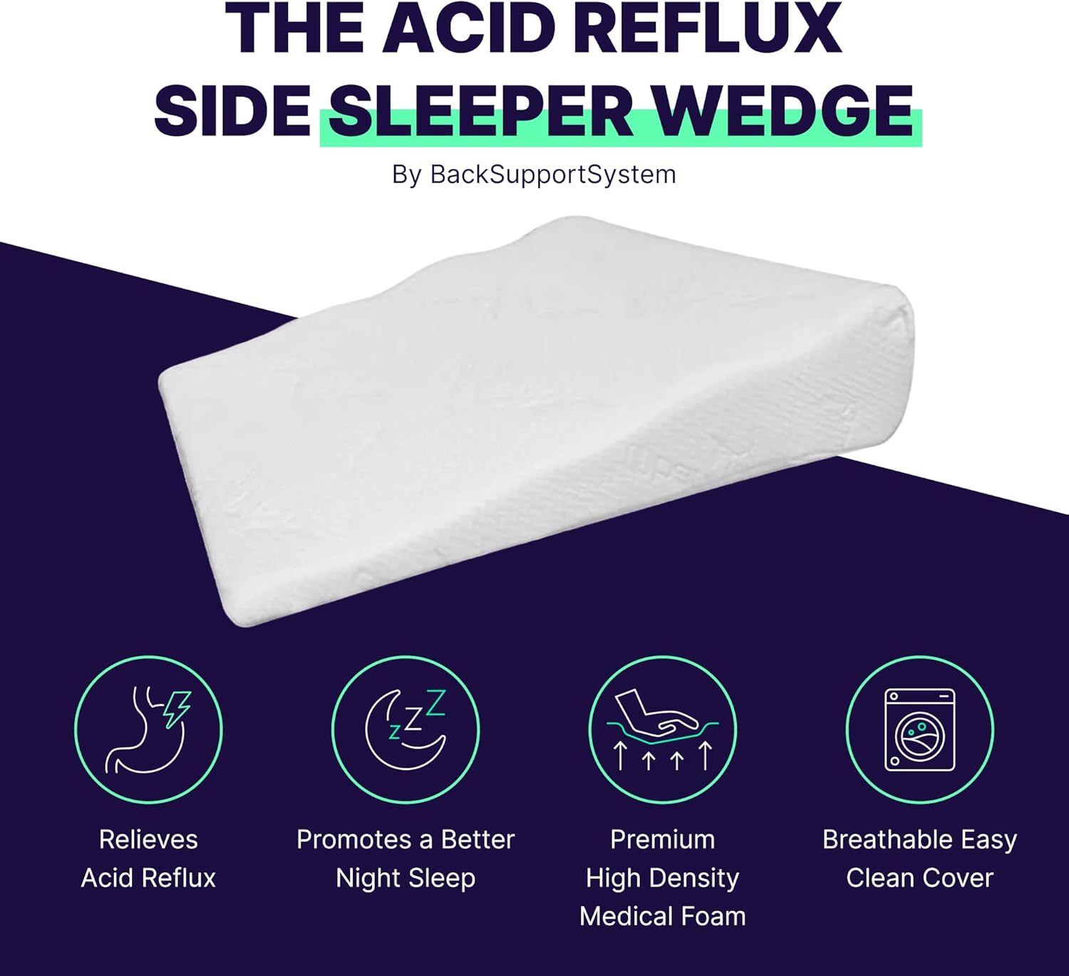 Acid Reflux Wedge Pillow for Sleep Sit 1