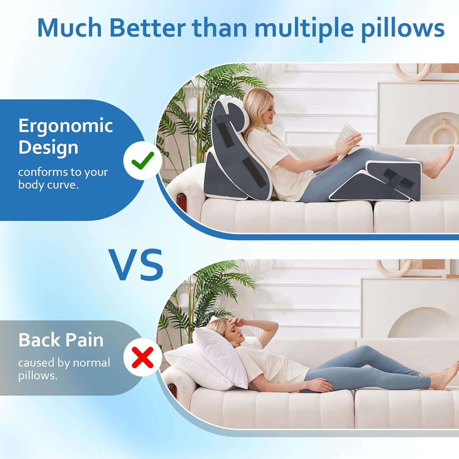 5Pcs Orthopedic Wedge Pillow Set for Post Surgery Relief 1