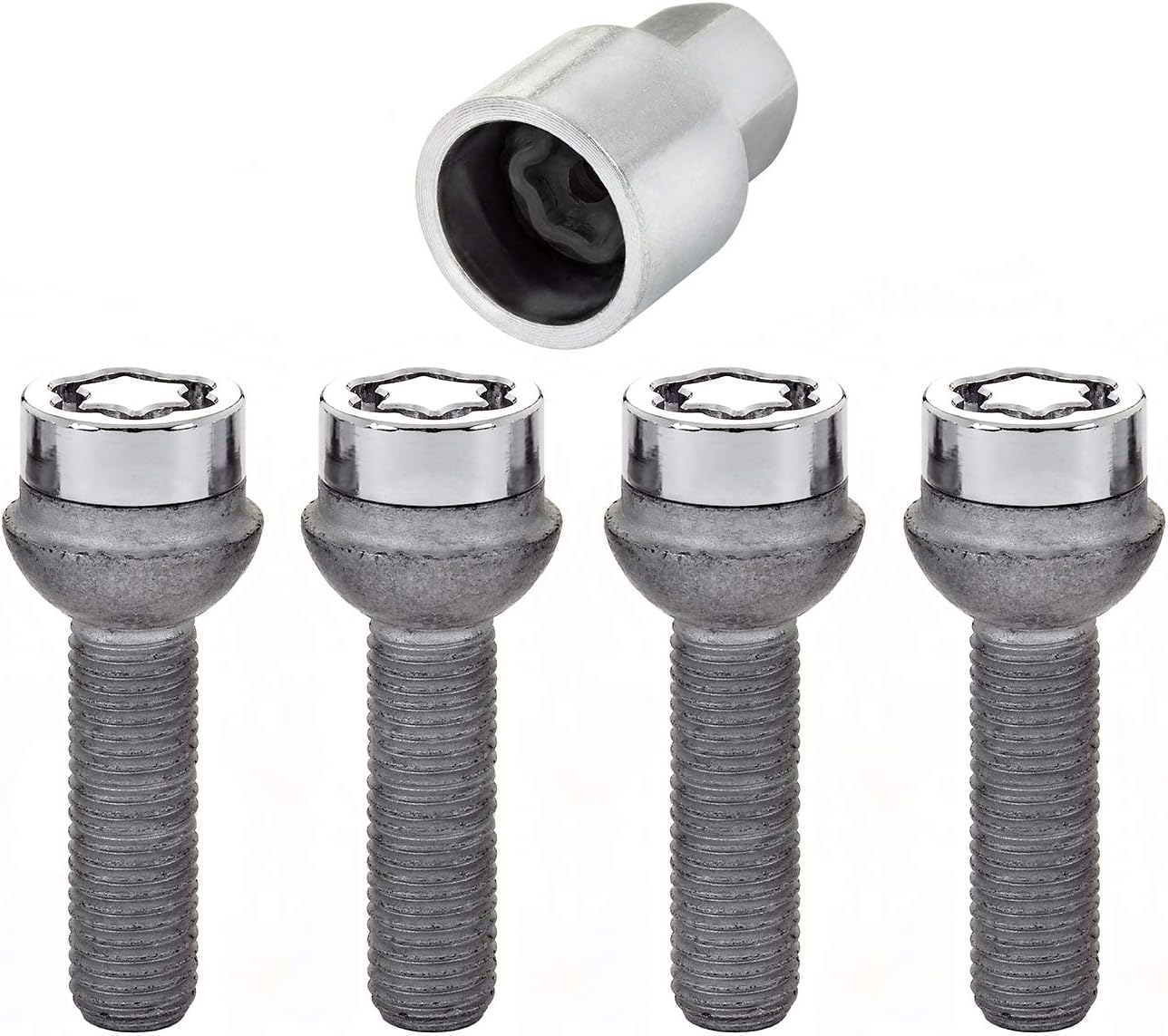 McGard Radius Seat Bolt Locks - Set of 4 with Key