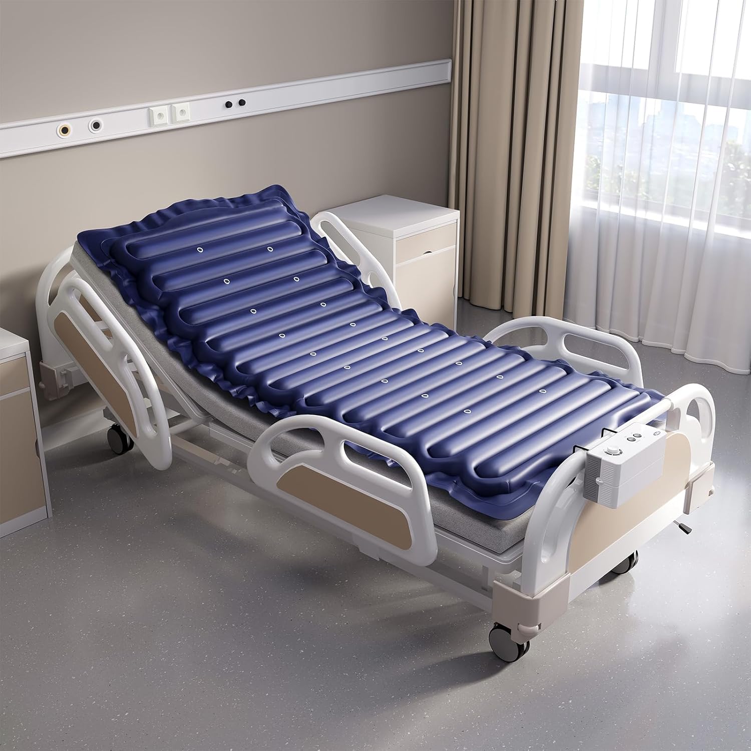 VOCIC Alternating Air Pressure Mattress Pad with 6-Setting Pump