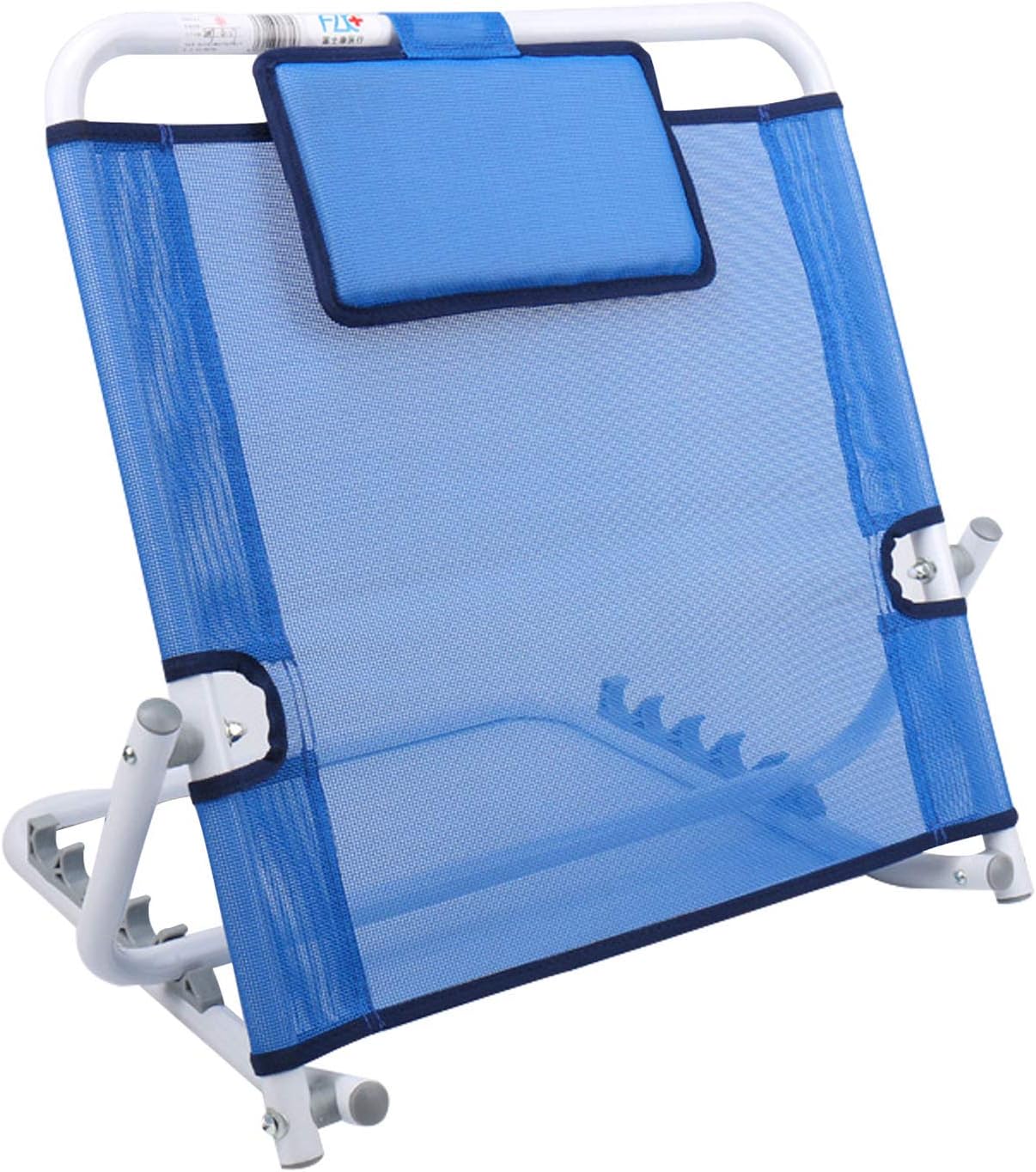 Adjustable Padded Backrest for Bed Support Blue