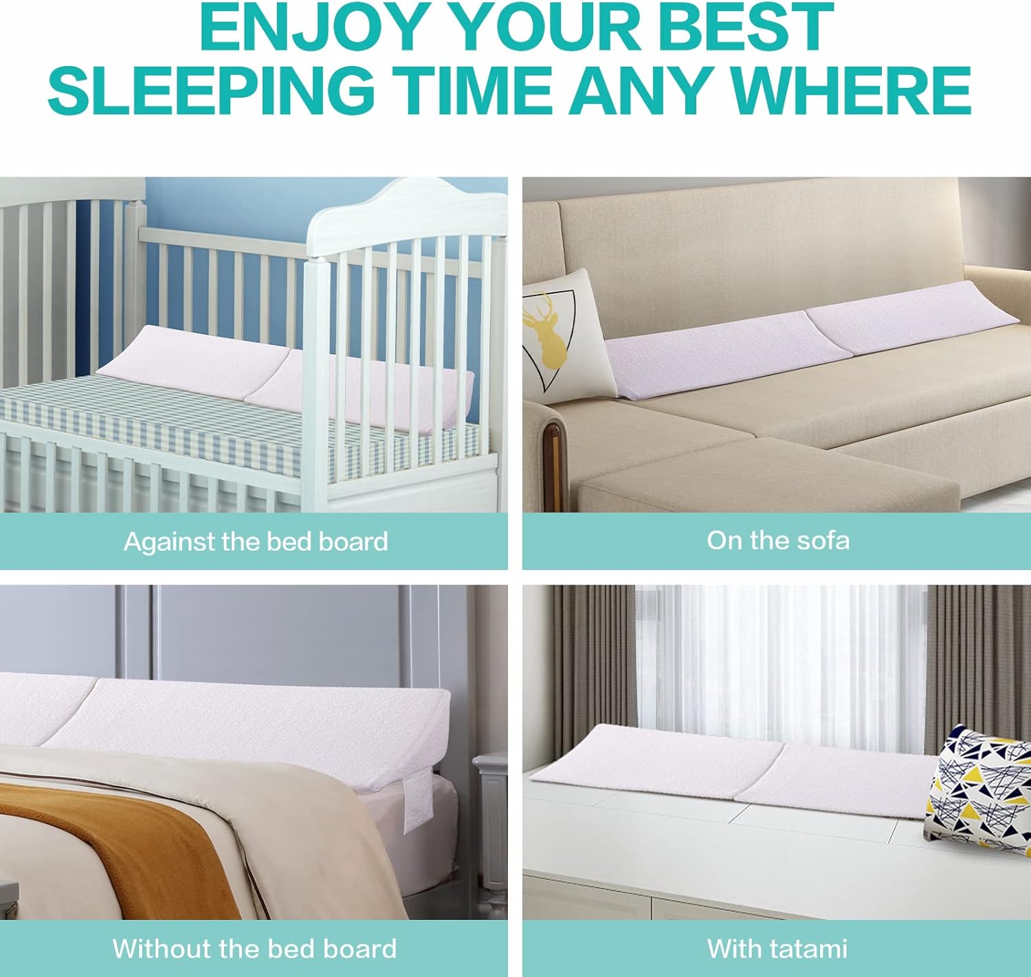 SLIGUY Gap Filler Pillow for Bed Headboard and Mattress