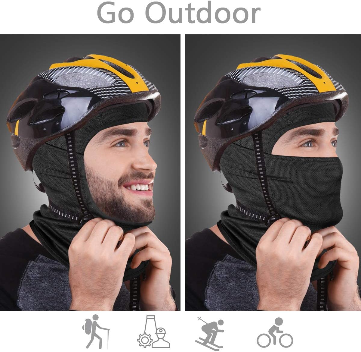 Achiou Ski Mask for Men Women - UV Protection Balaclava Face Cover