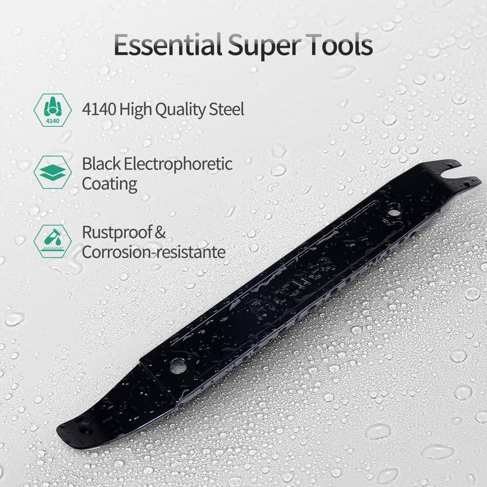 Prozwee 4140 Steel Multi-Function Trim Removal Tool 2PCS Black