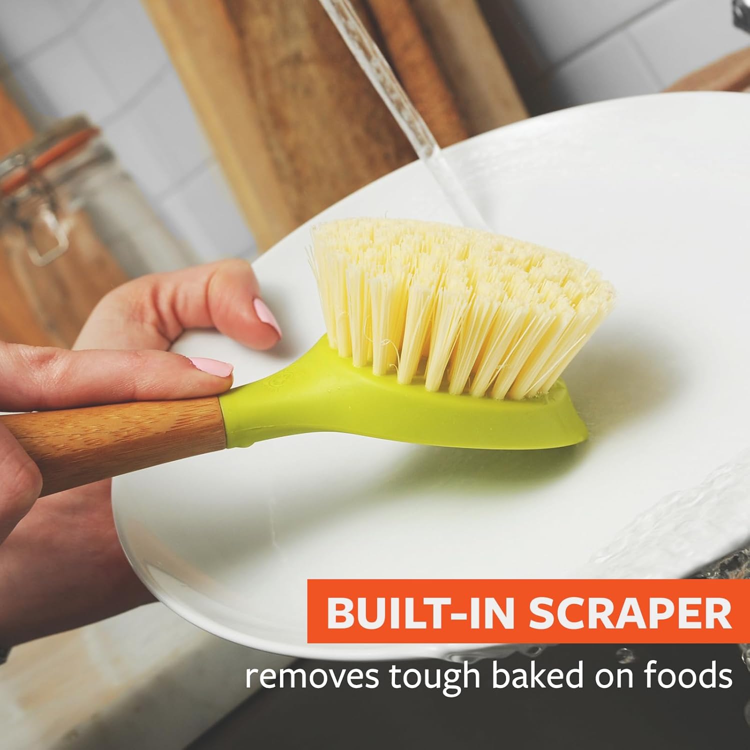 Full Circle Be Good Bamboo Handle Dish Brush - Eco-Friendly Durable 1