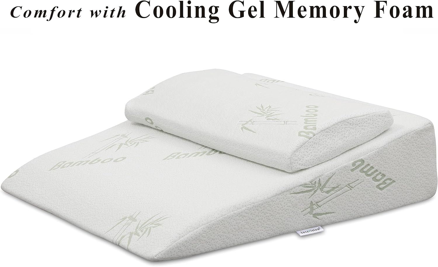 InteVision Foam Wedge Pillow with Headrest