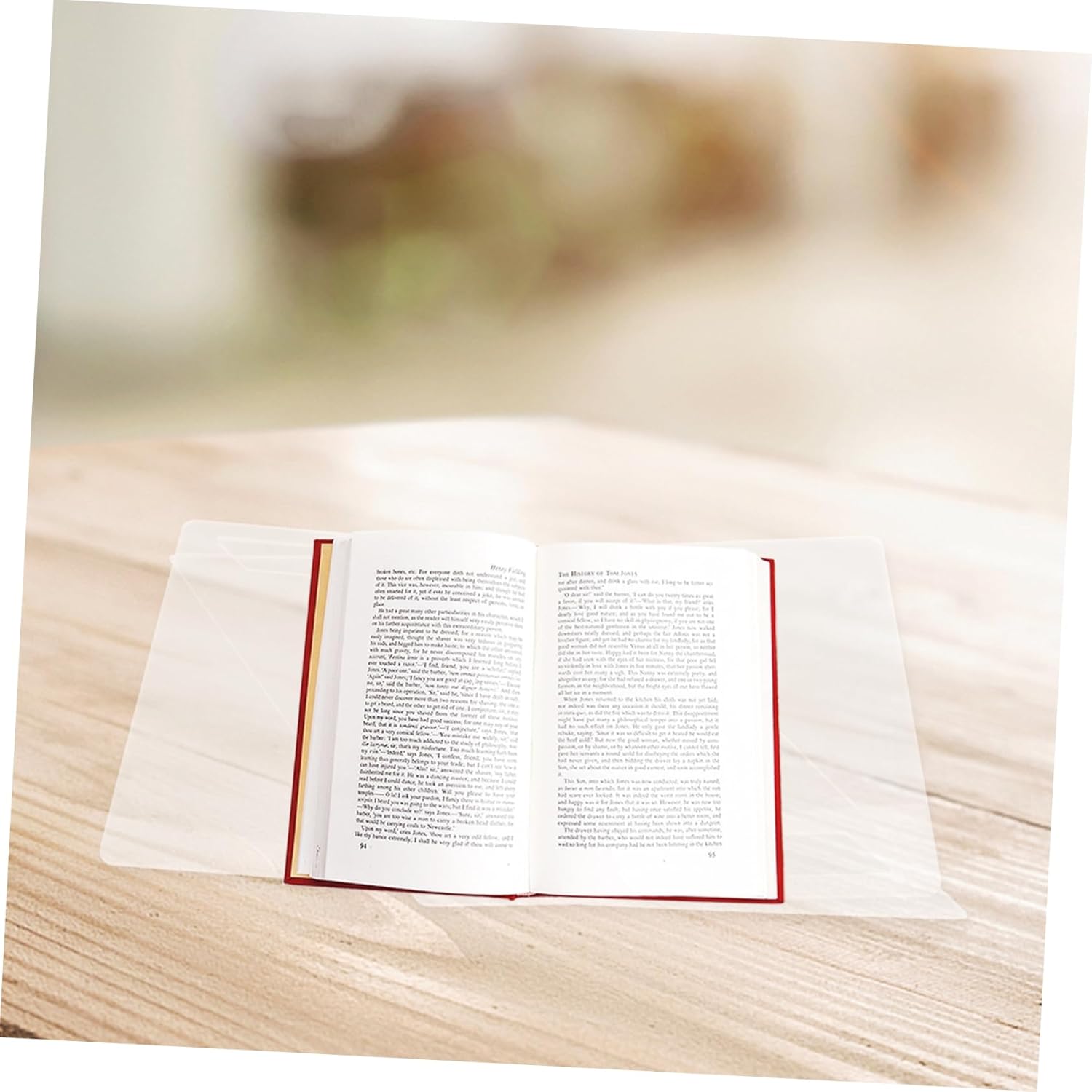 VILLFUL Clear Acrylic Cookbook Stand for Kitchen