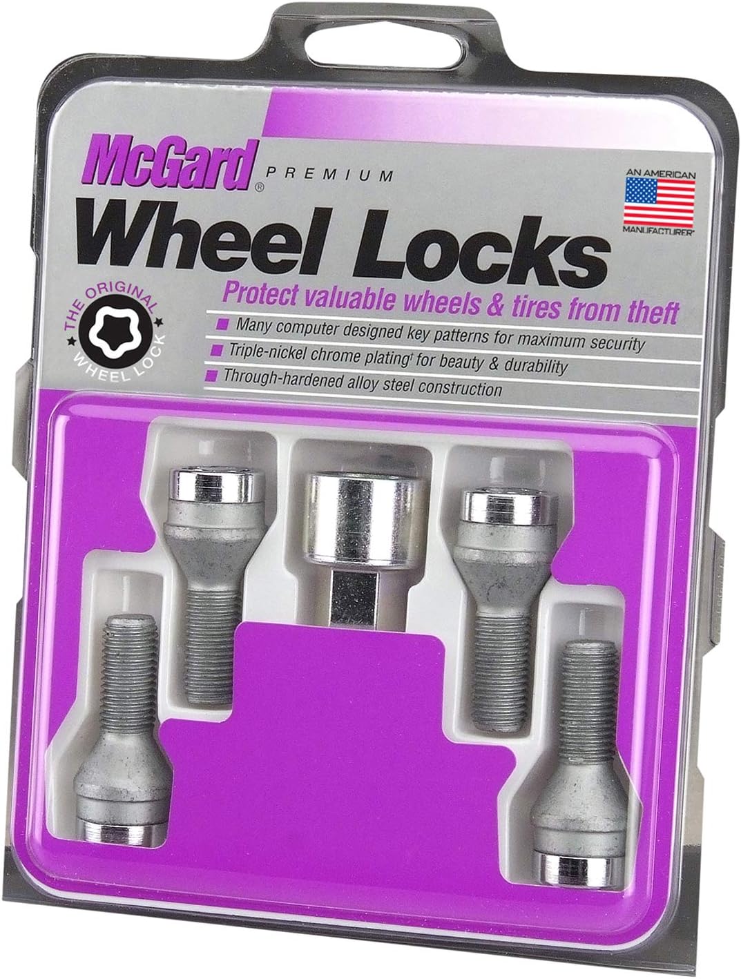 McGard 27186 Wheel Locks Set of 4 with Key
