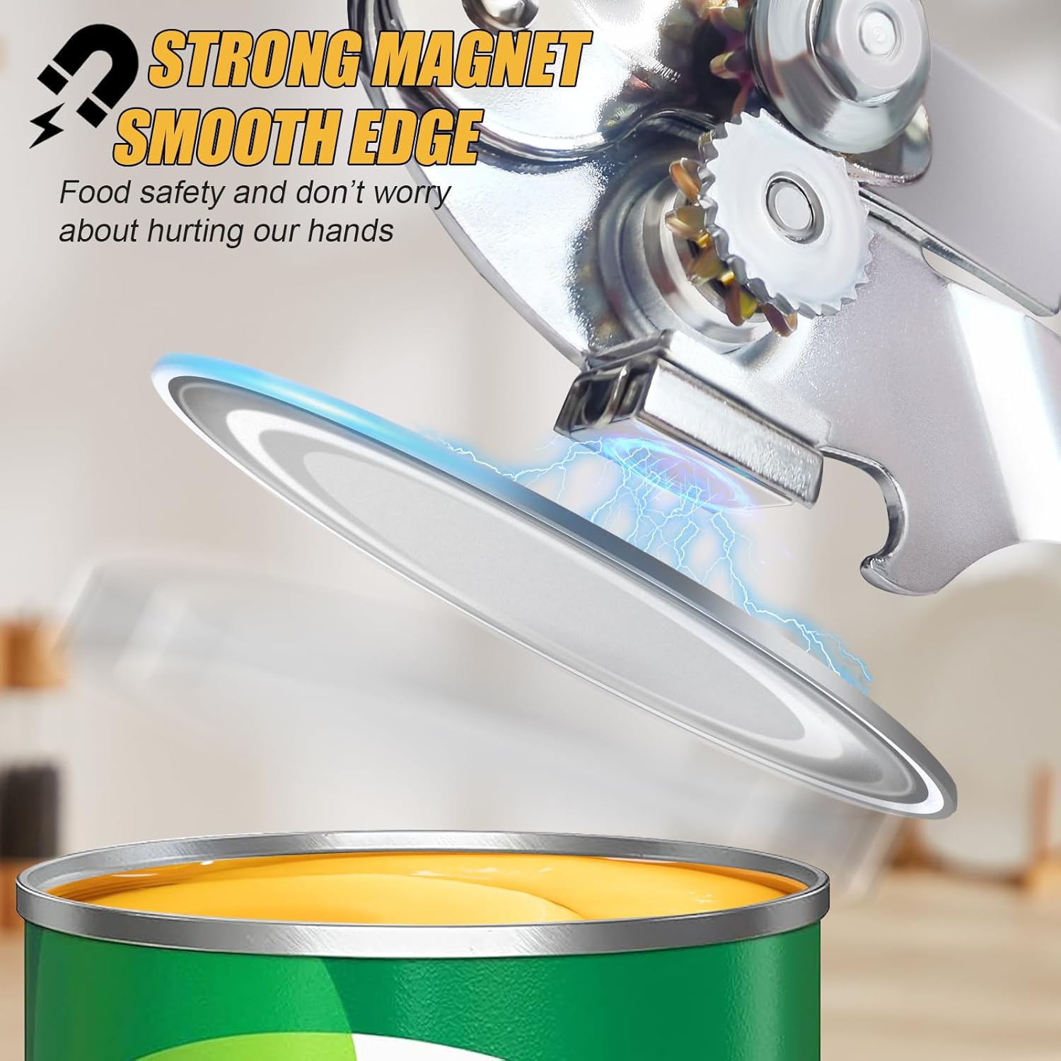 ICEKATI Manual Can Opener Heavy Duty with Magnet