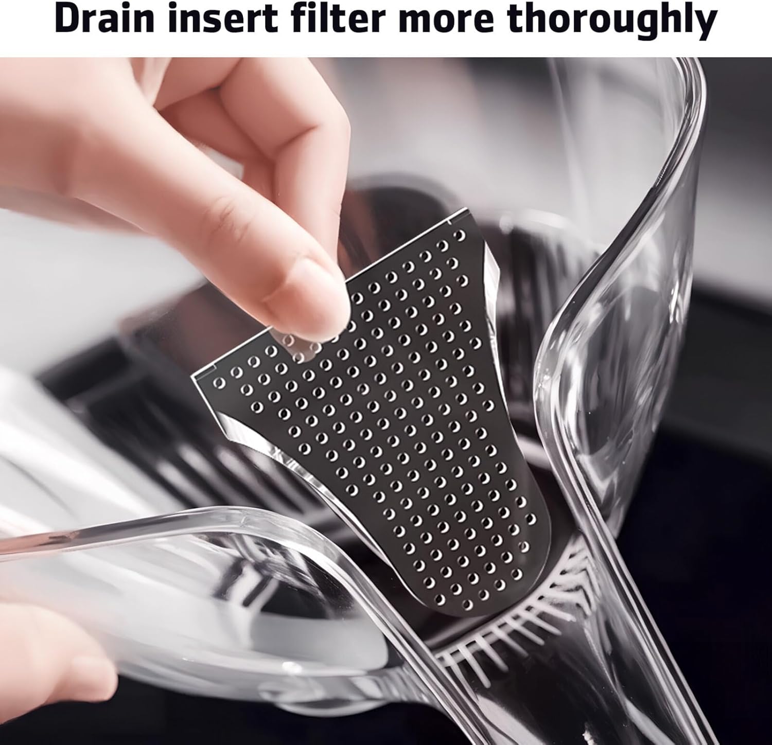 Cabilock Drain Basket Plastic Rice Strainer Colander