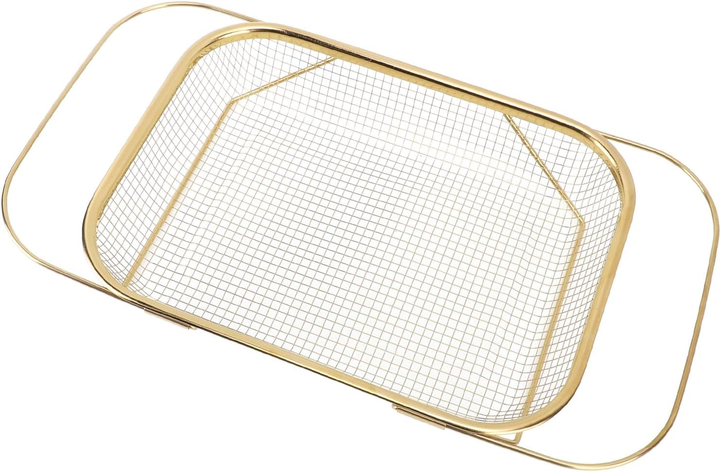 SASKATE Over the Sink Colander Strainer Basket Gold 1