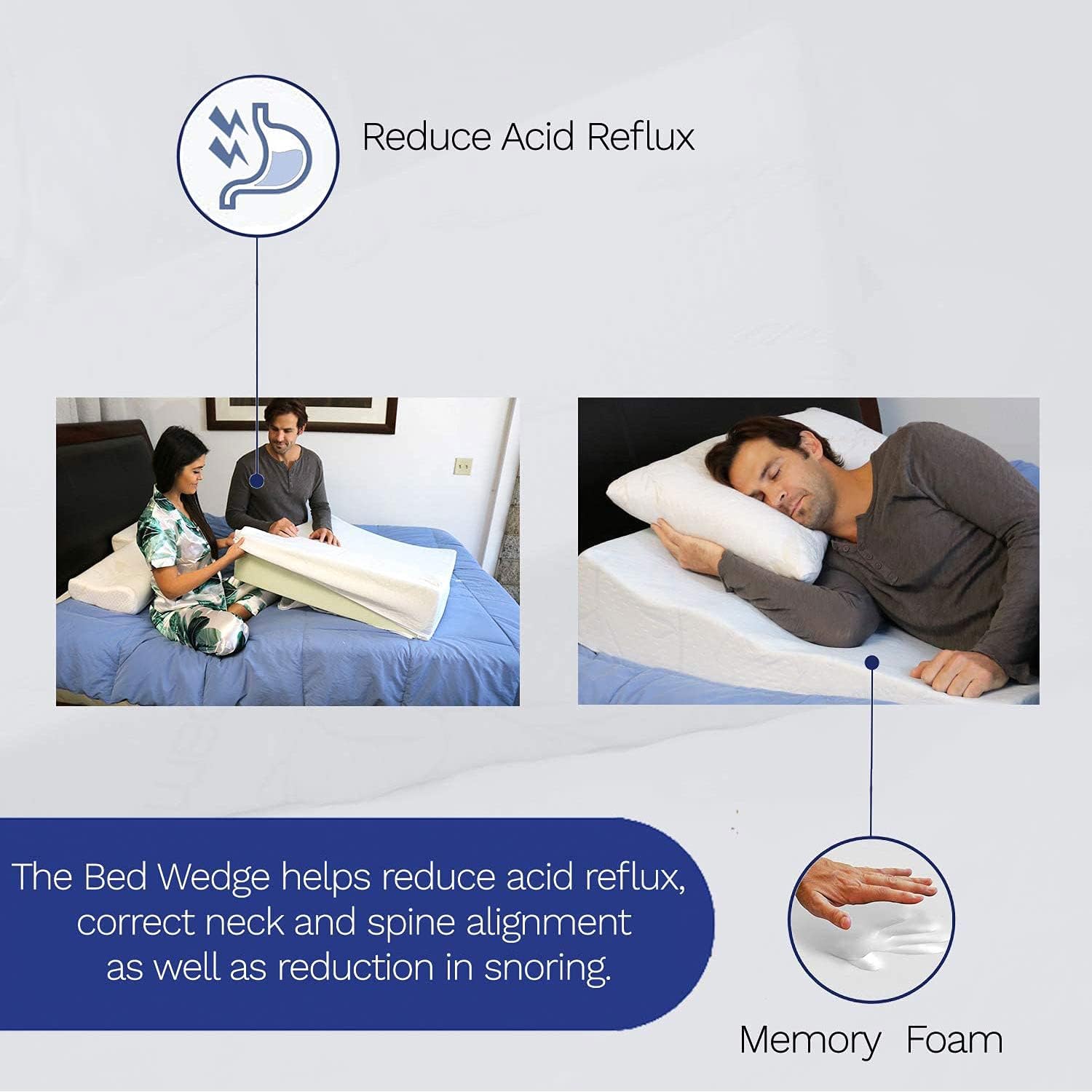 Back Support Systems Acid Reflux Side Sleeper Wedge