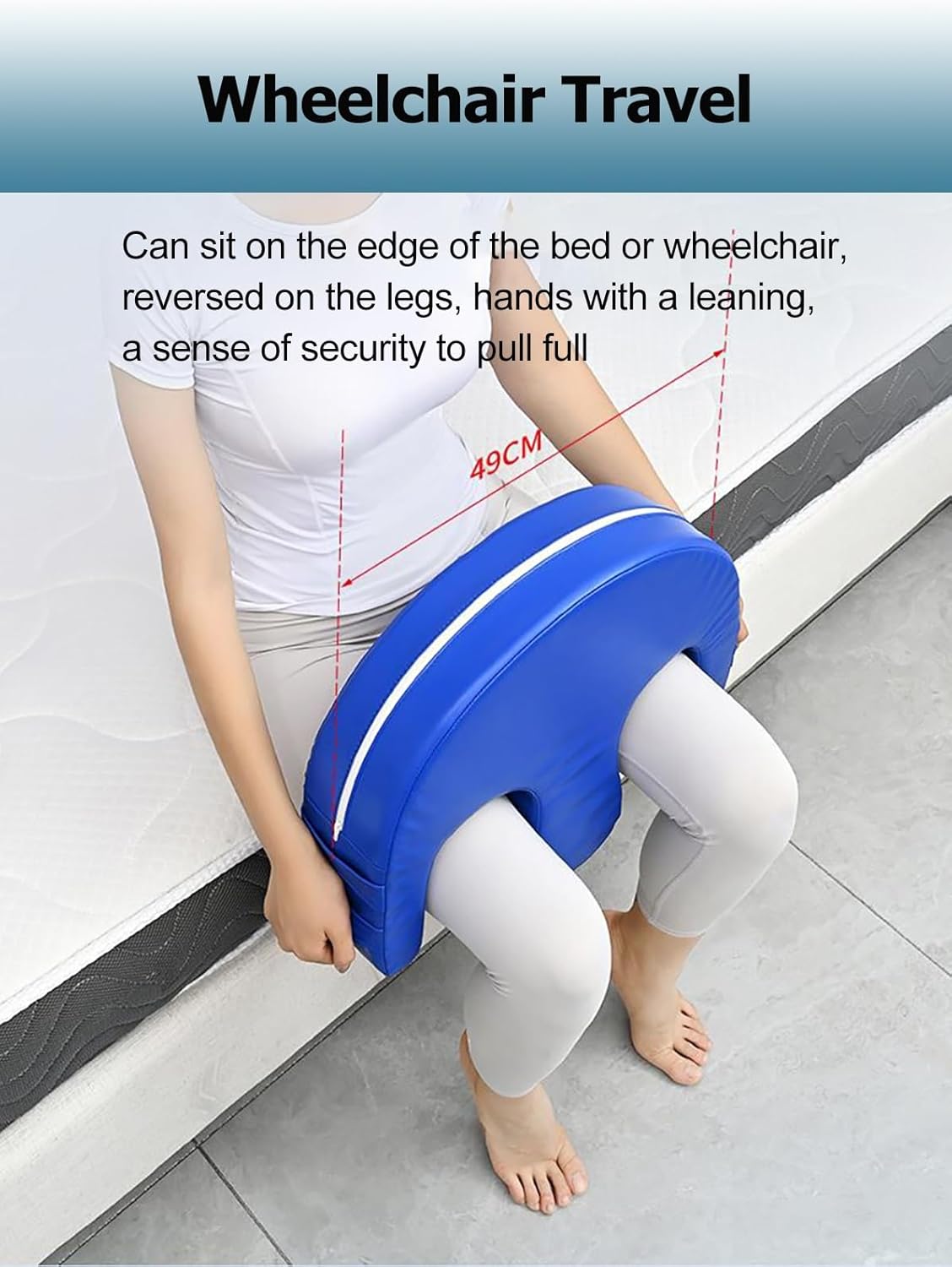 HAIXHX Waterproof U-Shaped Turning Pillow for Elderly Patients