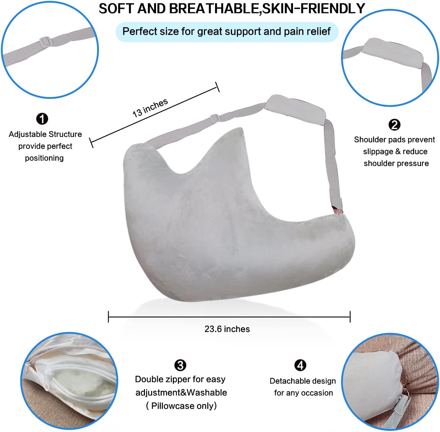 Shoulder Support Pillow for Pain Relief and Recovery