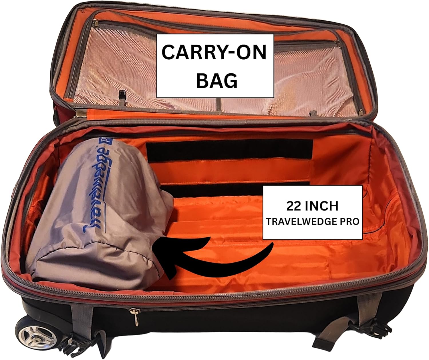 Self-Inflating Bed Wedge Pillow for Travel and Acid Reflux Relief