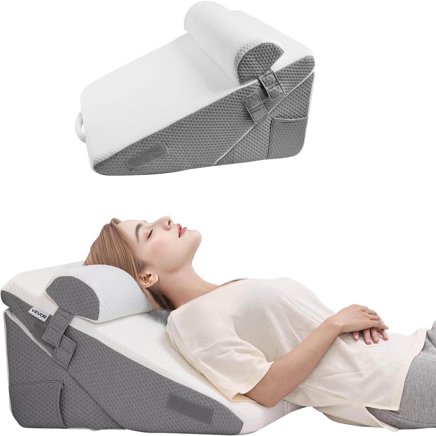 VEVOR 3 Pcs Adjustable Orthopedic Bed Wedge Pillow Set