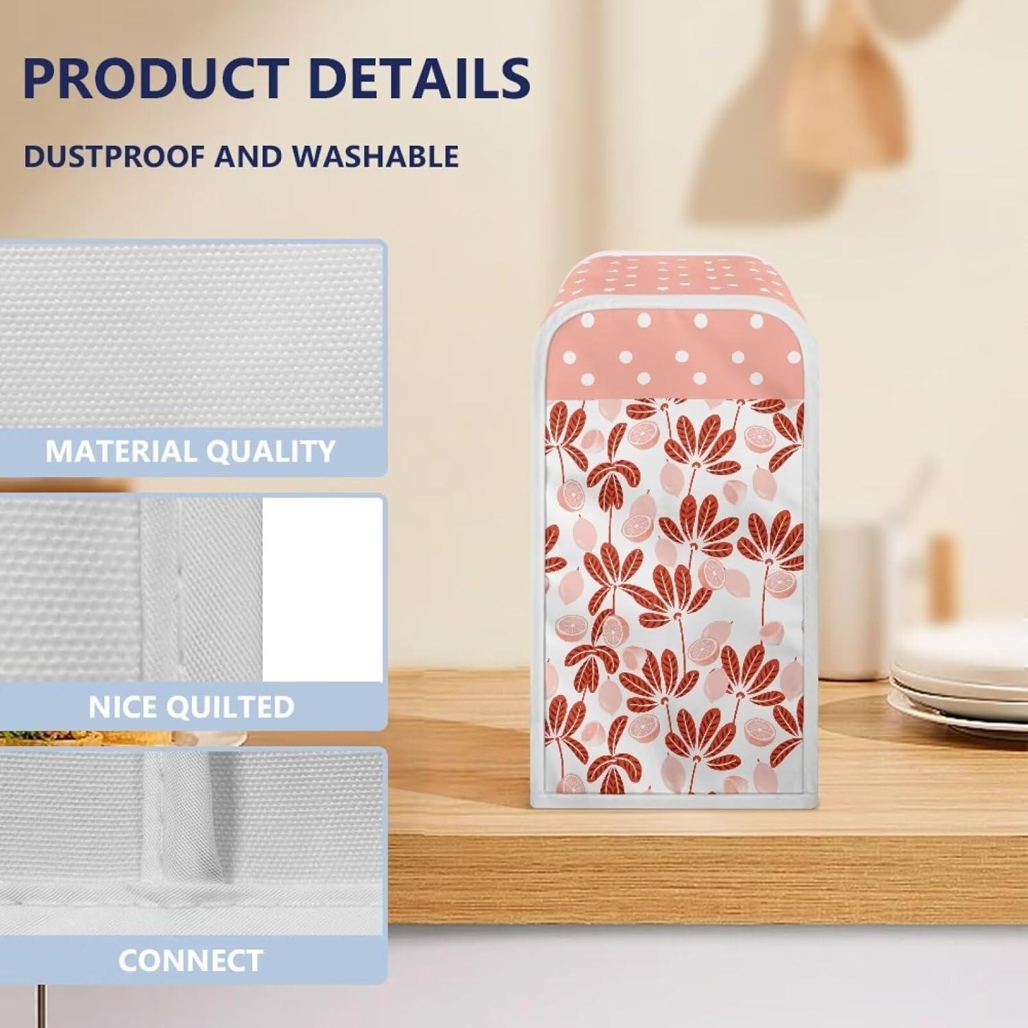 Pink Floral Can Opener Cover for Electric Can Openers 1