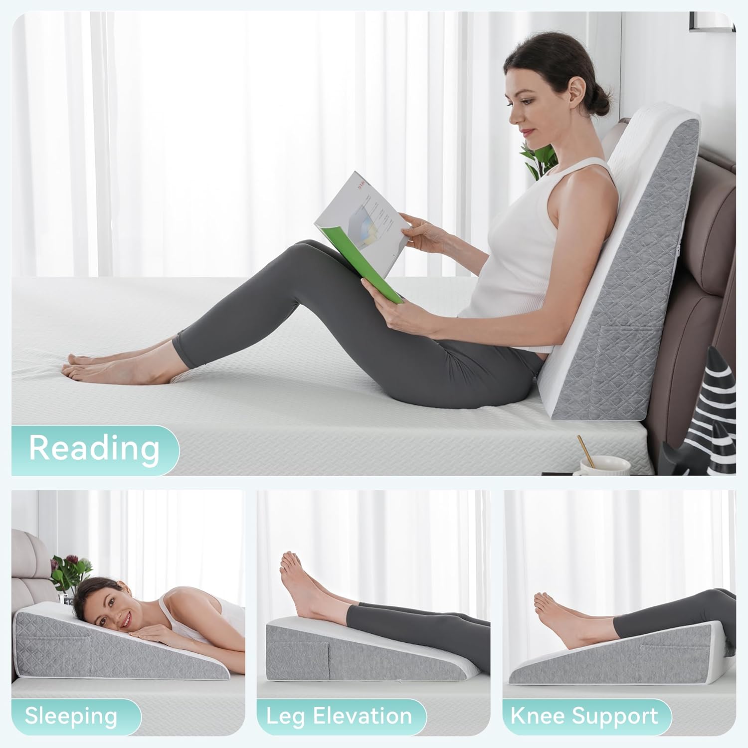 Hcore Wedge Pillow for Sleep Relief and Comfort