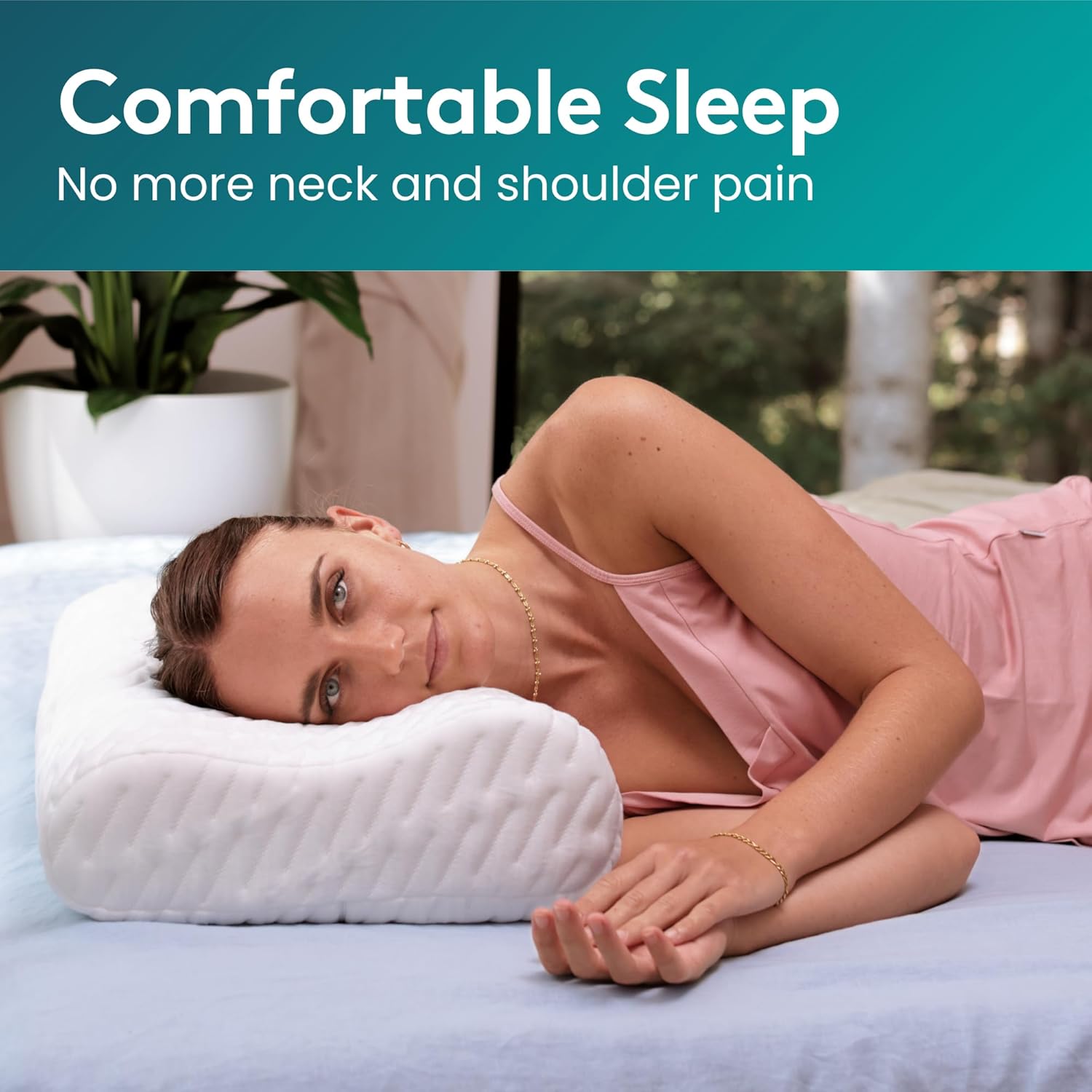 BLISSBURY Contour Pillow for Neck Support