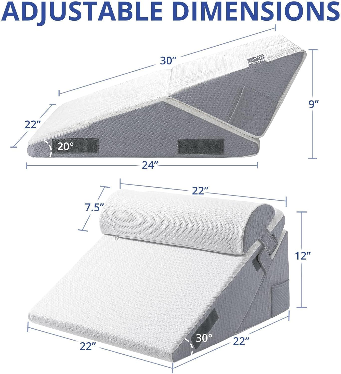 Sasttie Wedge Pillow Set for Post Surgery and Recovery