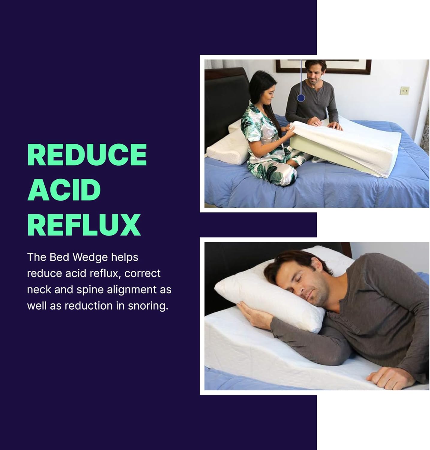 Acid Reflux Wedge Pillow for Sleep Sit 1
